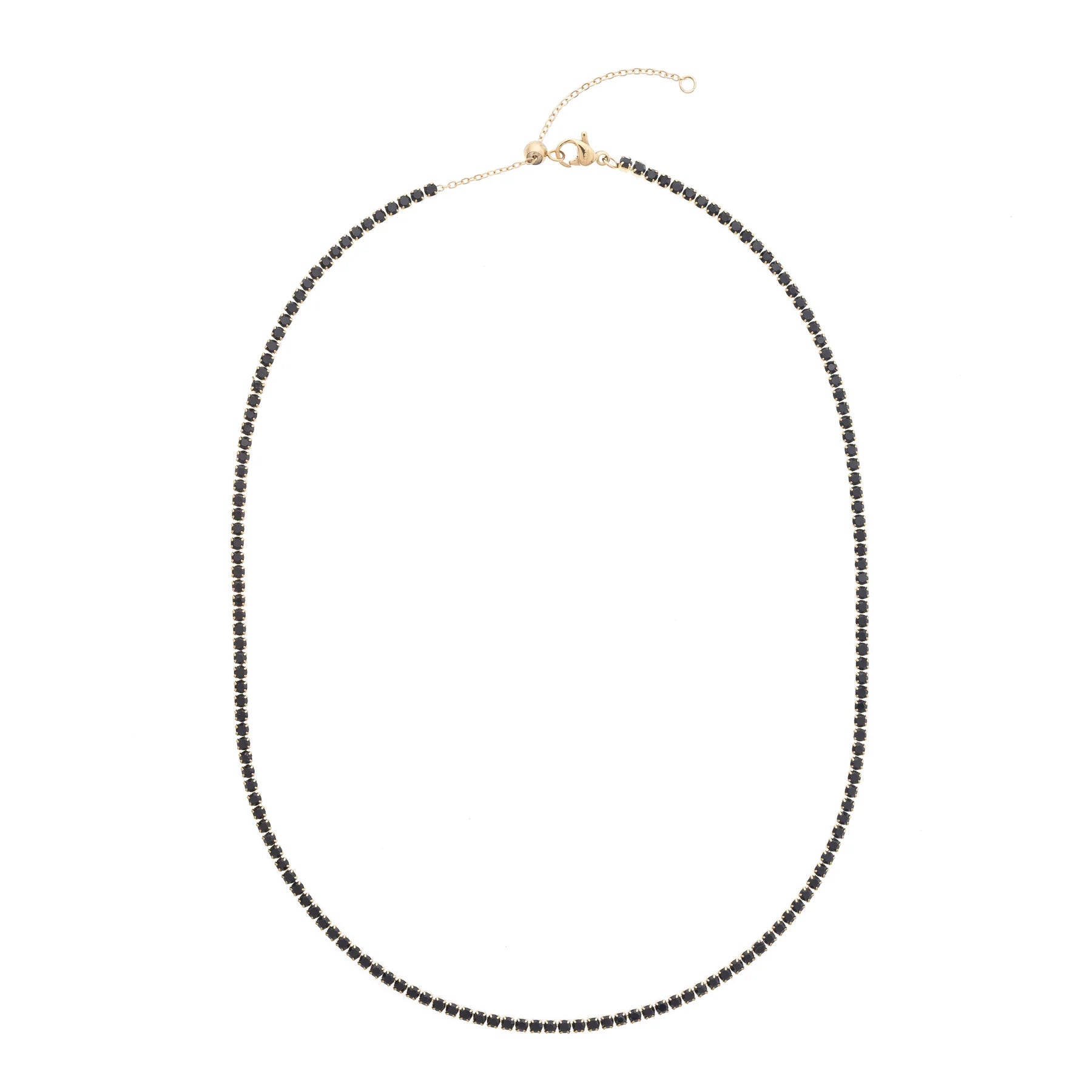 Tennis Chain Necklace 2mm Black