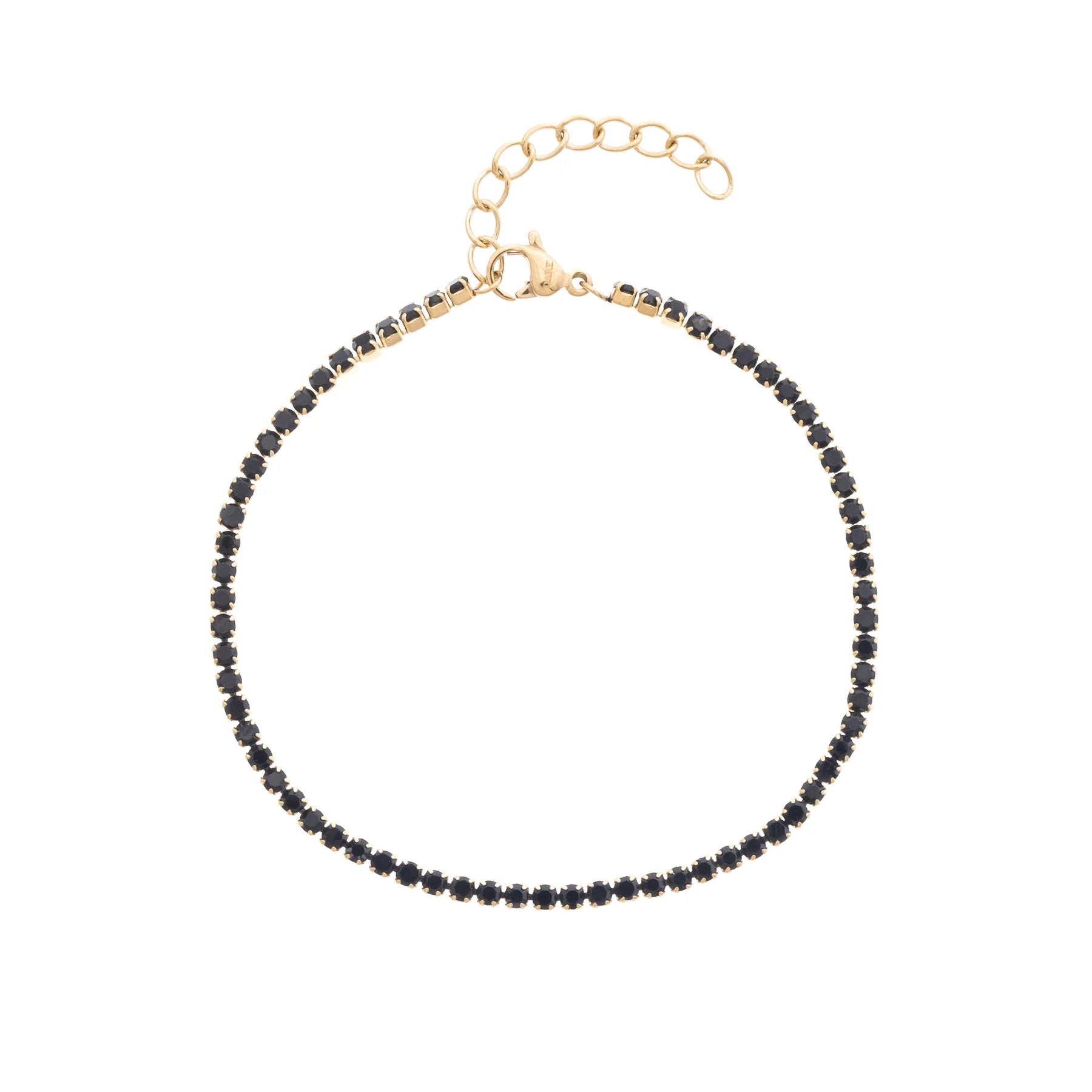 Tennis Chain Bracelet 2mm Black