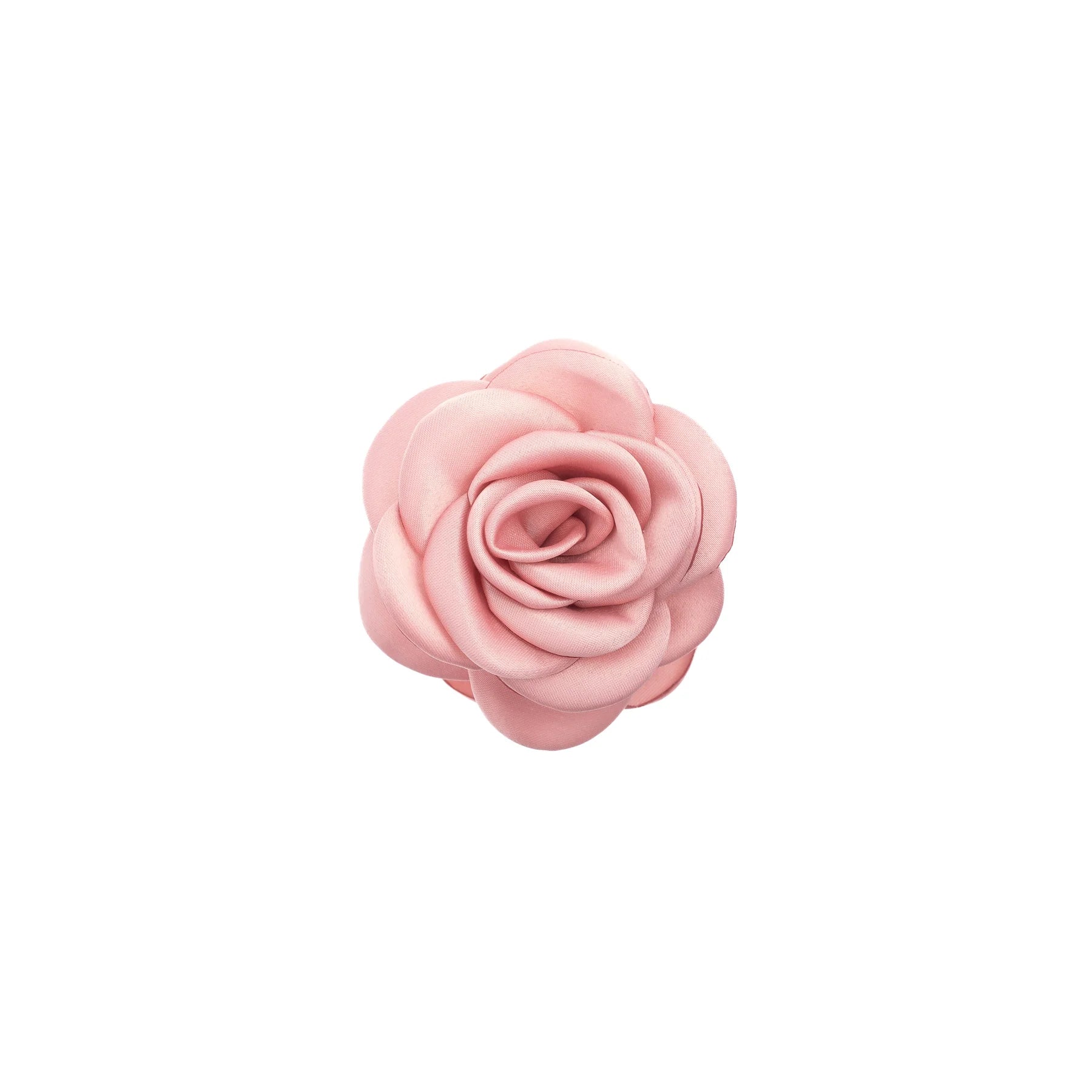 Satin Rose Hair Claw Rose
