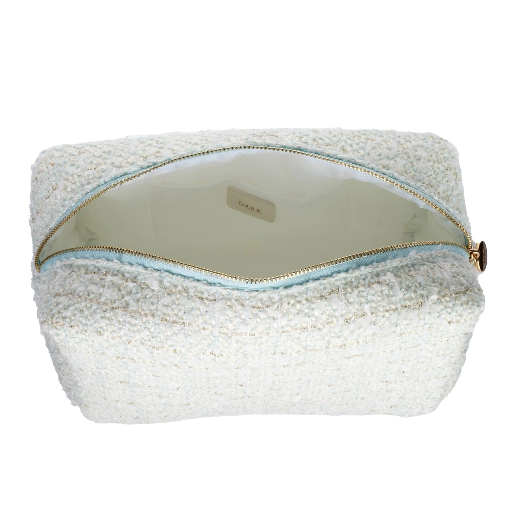 Tweed Make-Up Pouch Small Teal