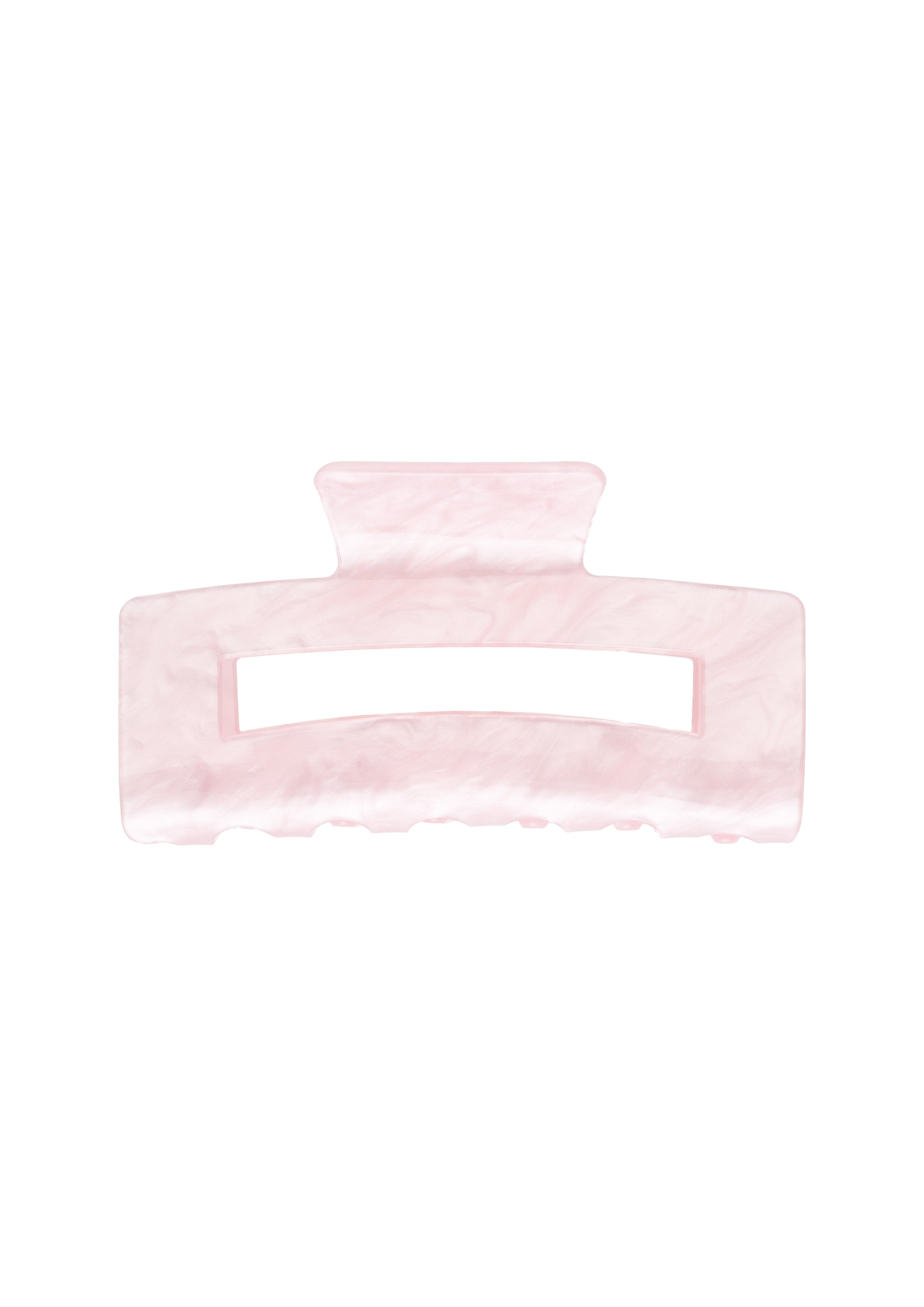 Square Hair Claw Large Pale Rose