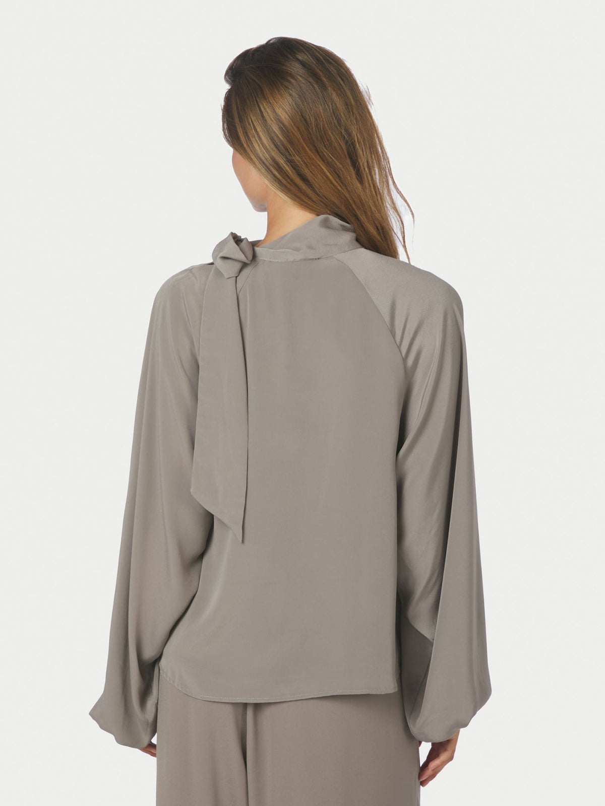 Saline Blouse Warm Grey