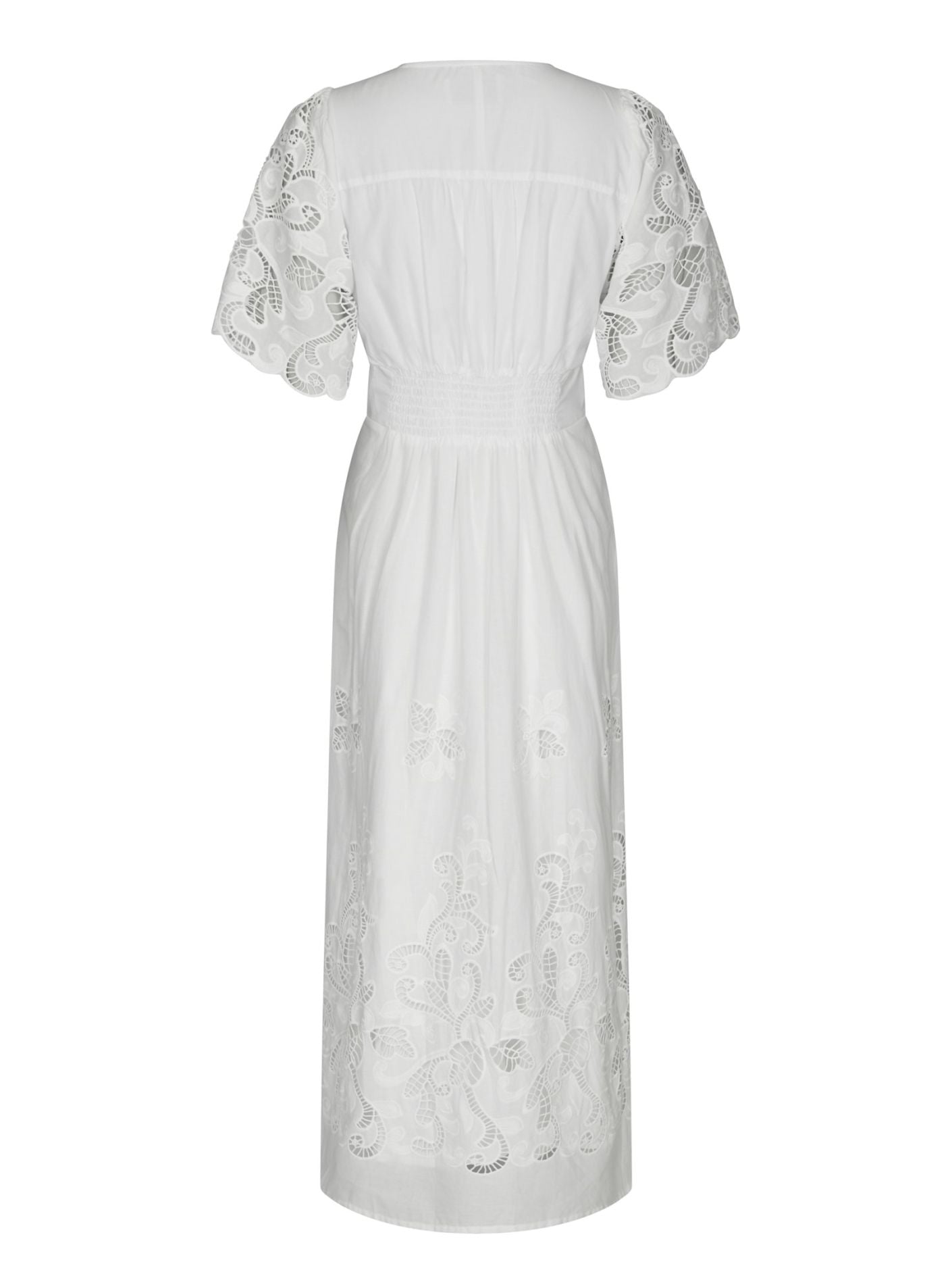 Lunette Emb Dress White