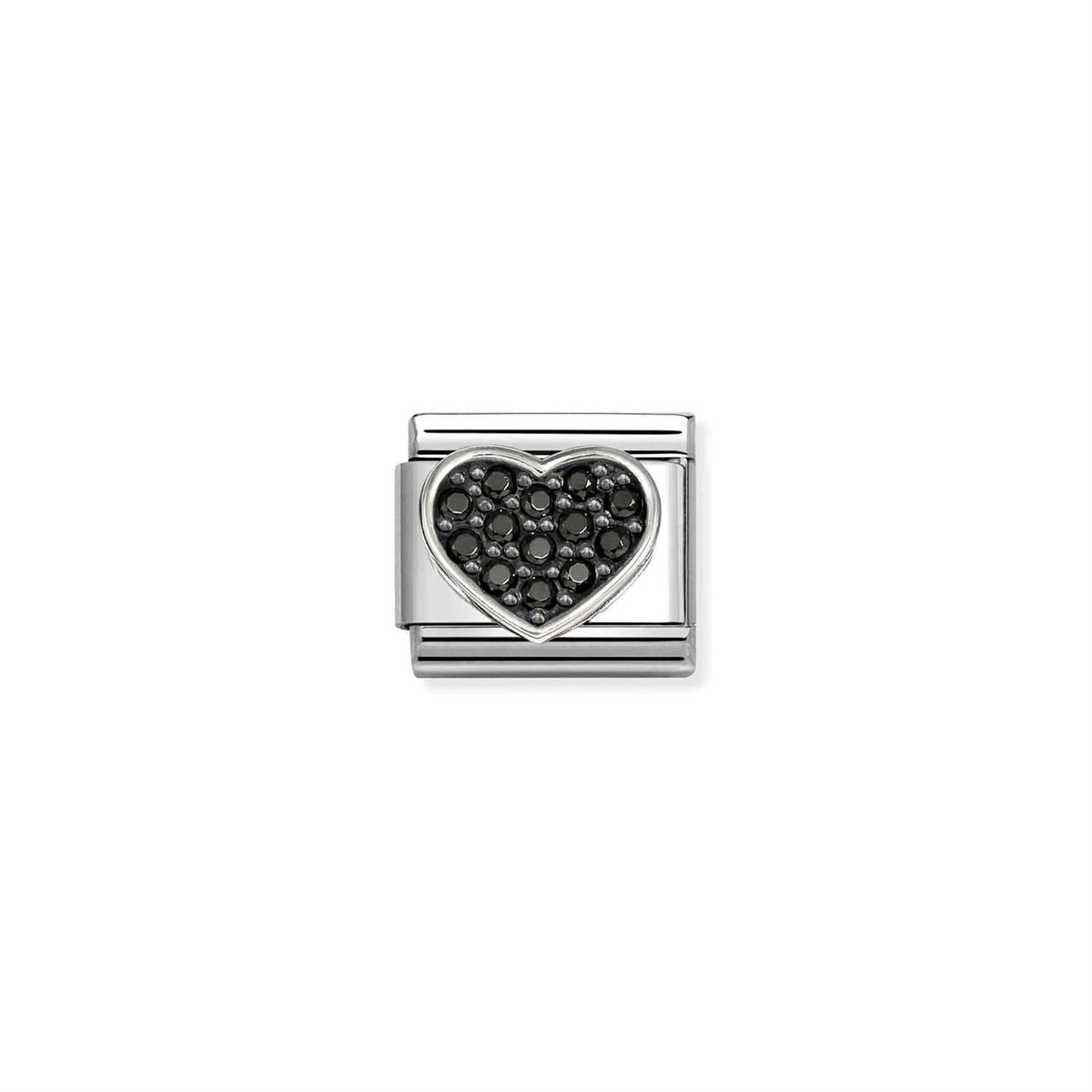 Cubic Zirconia Rich Heart Black