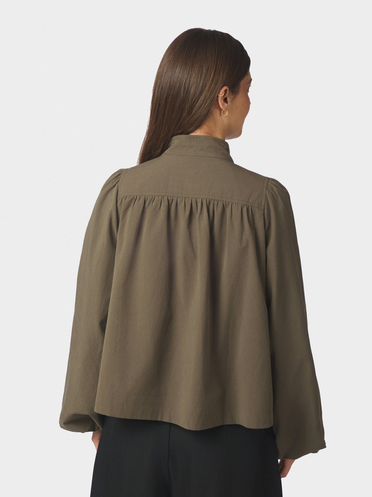 Tirsa Twill Jacket Dark Brown