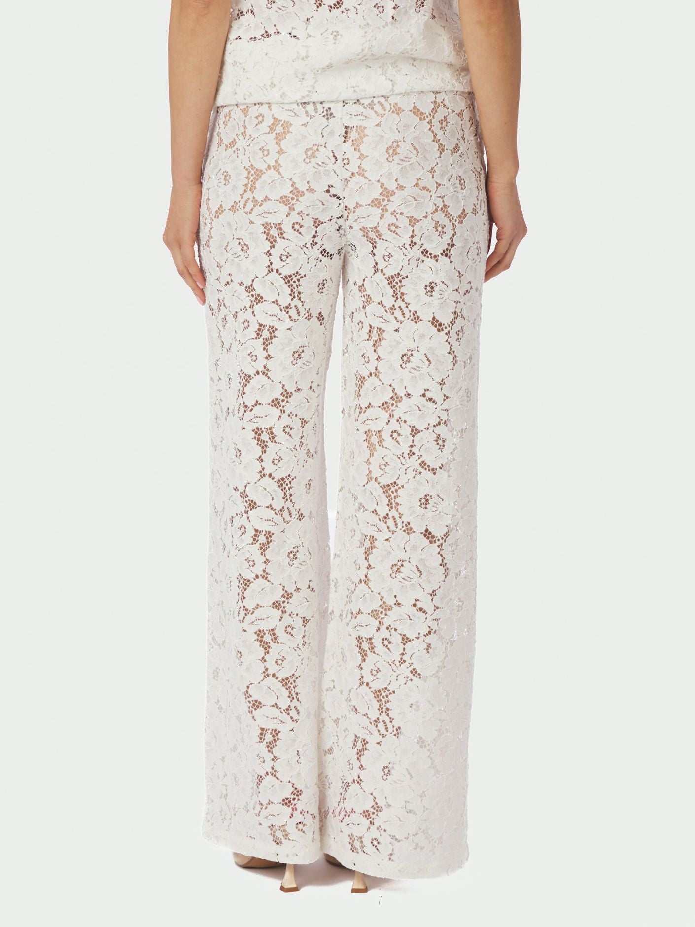 Kelans Lace Pants Off White