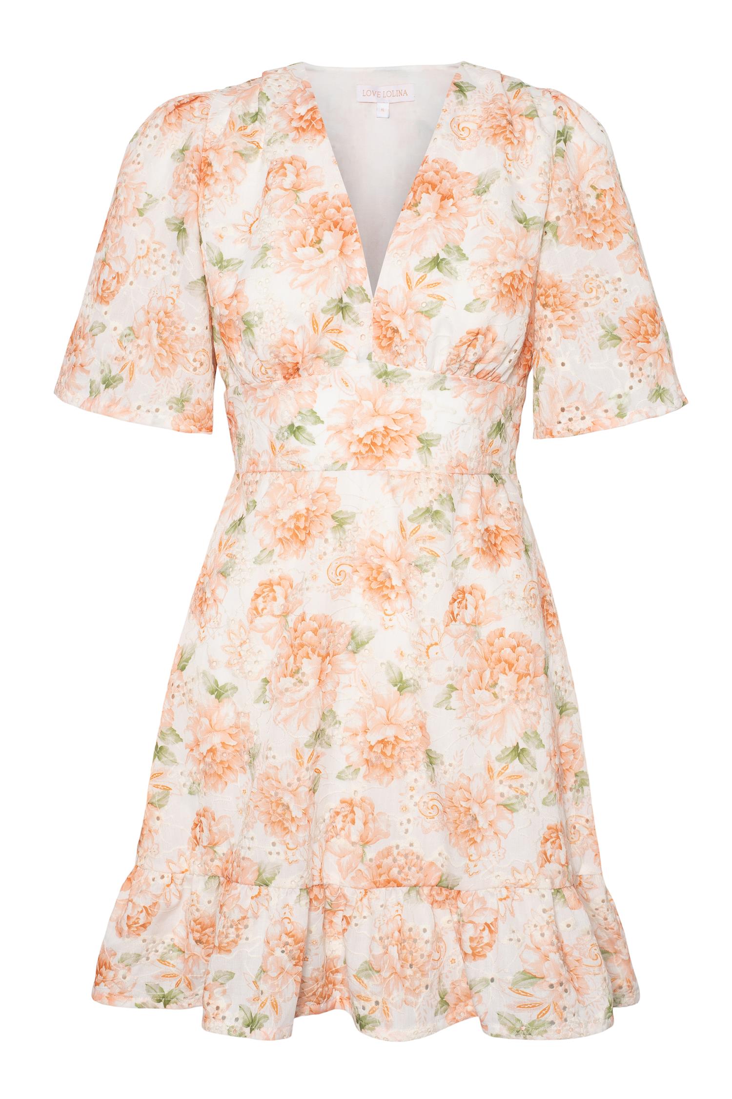 Celina Minikjole Peony Pop Orange