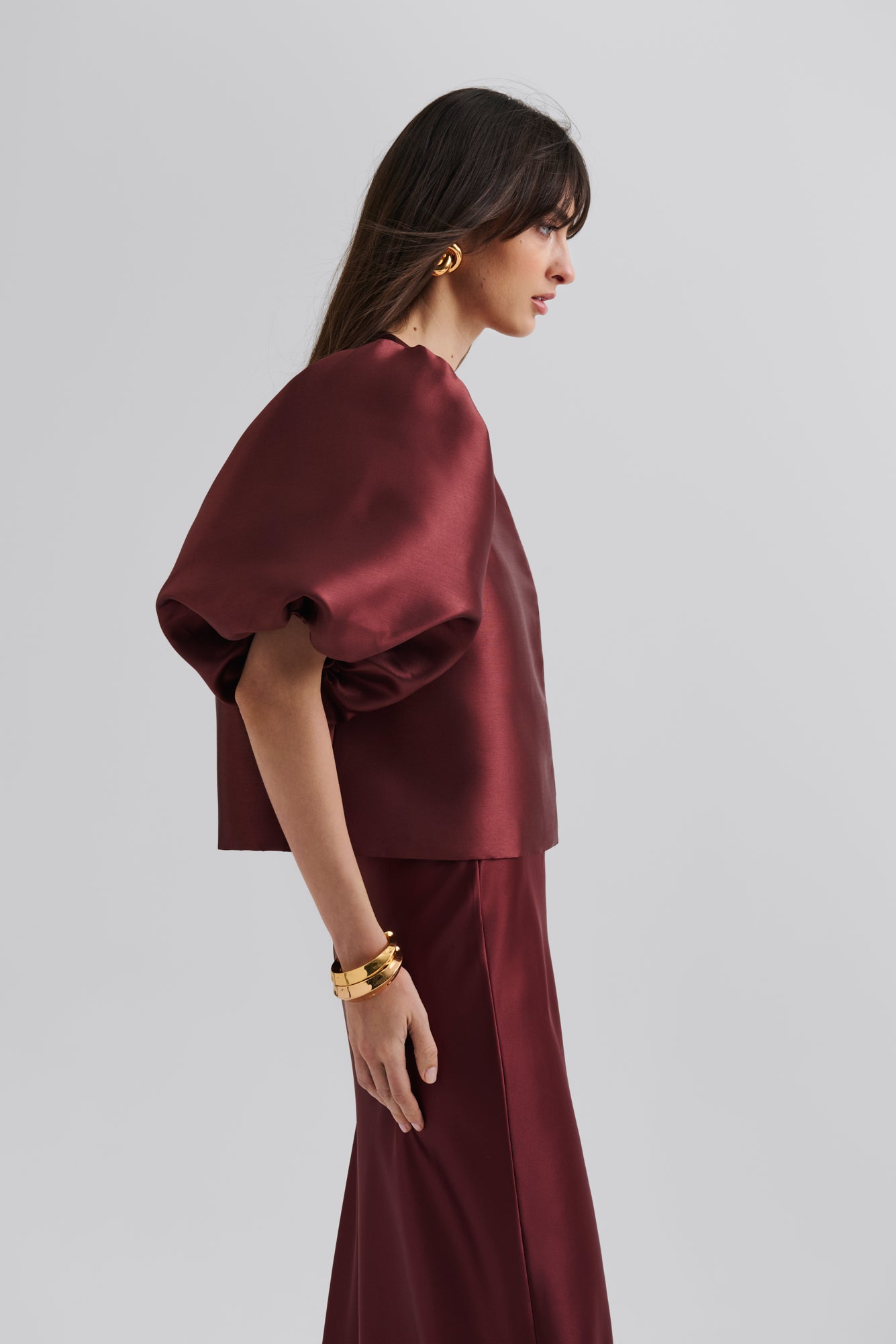 Cleo Blouse Wine