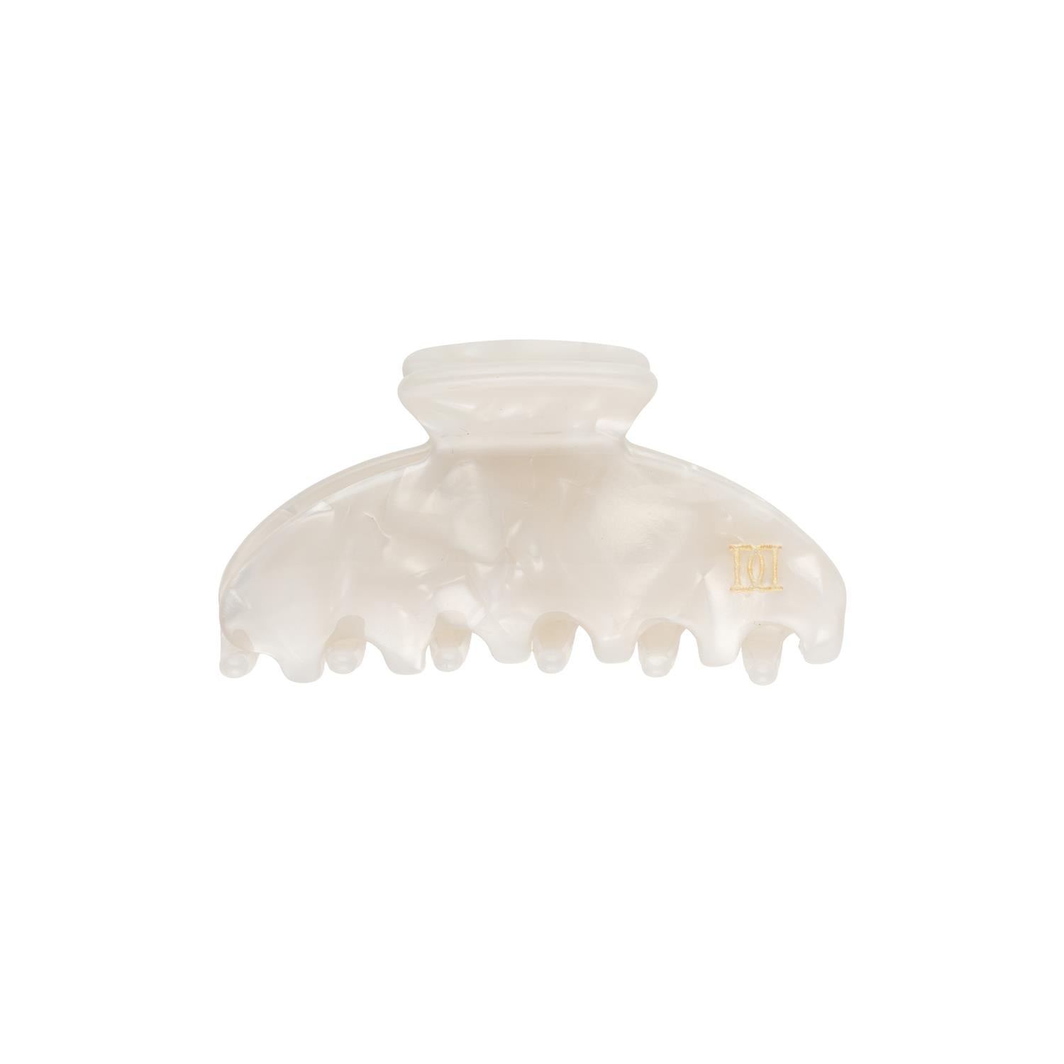 Plain Hair Claw Small Off White