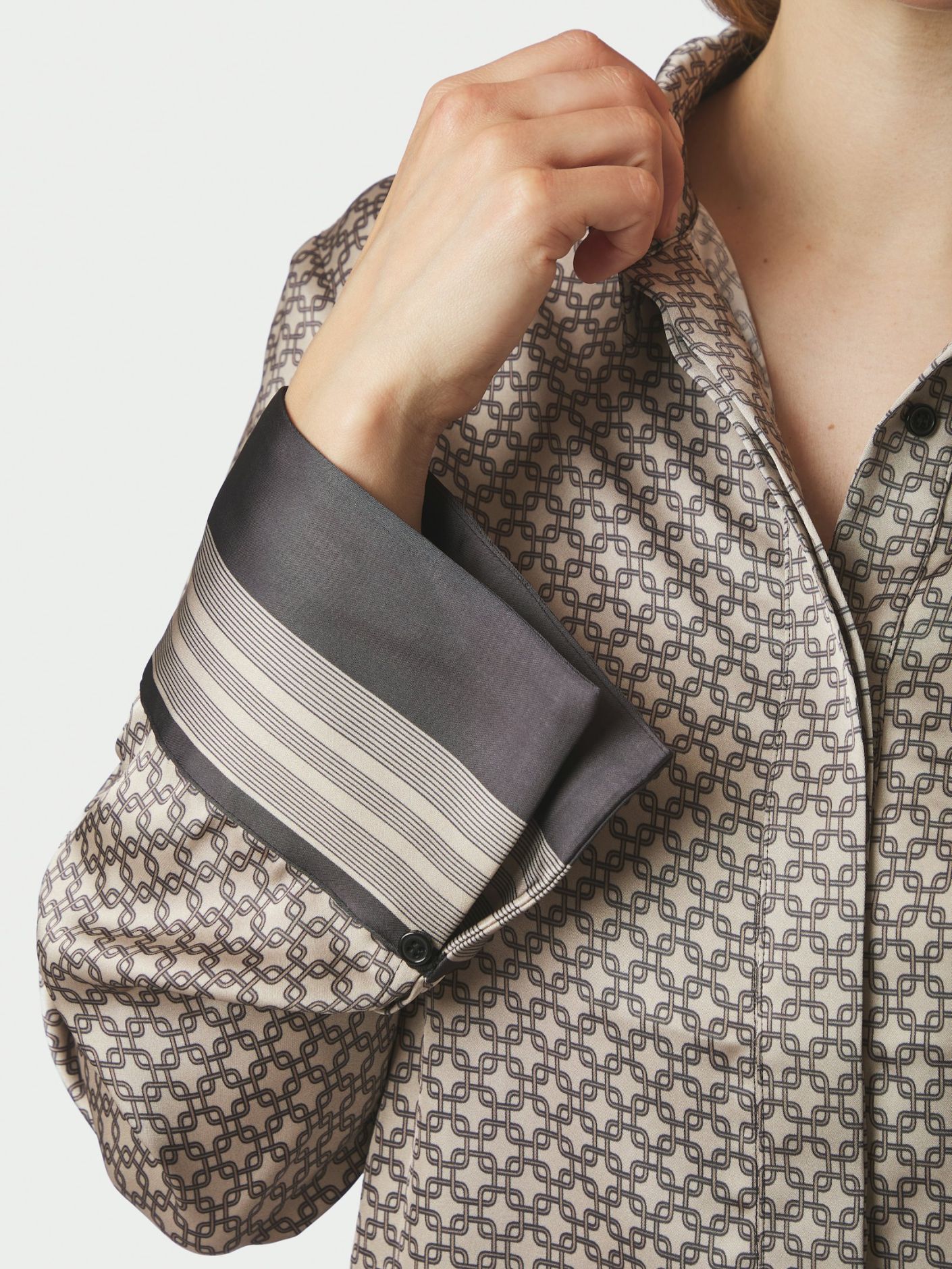 Mistan Pattern Shirt Beige