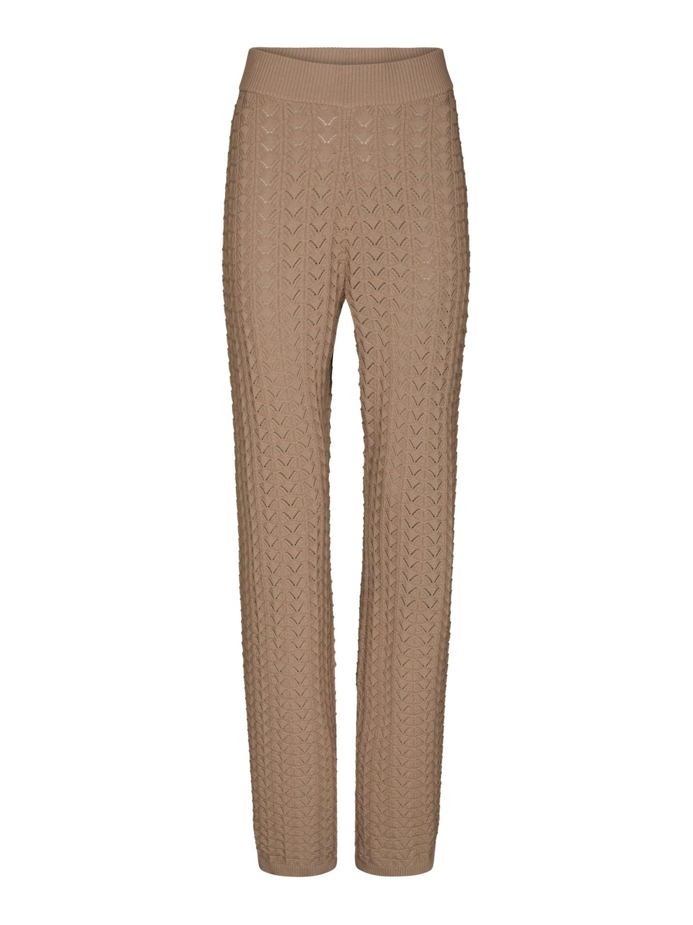 Rizzy Fine Crochet Pants Taupe