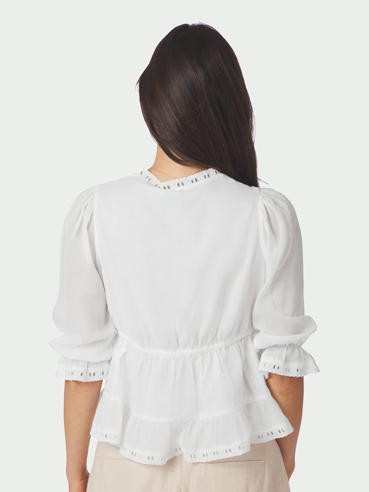 Adelia S Voile Blouse White