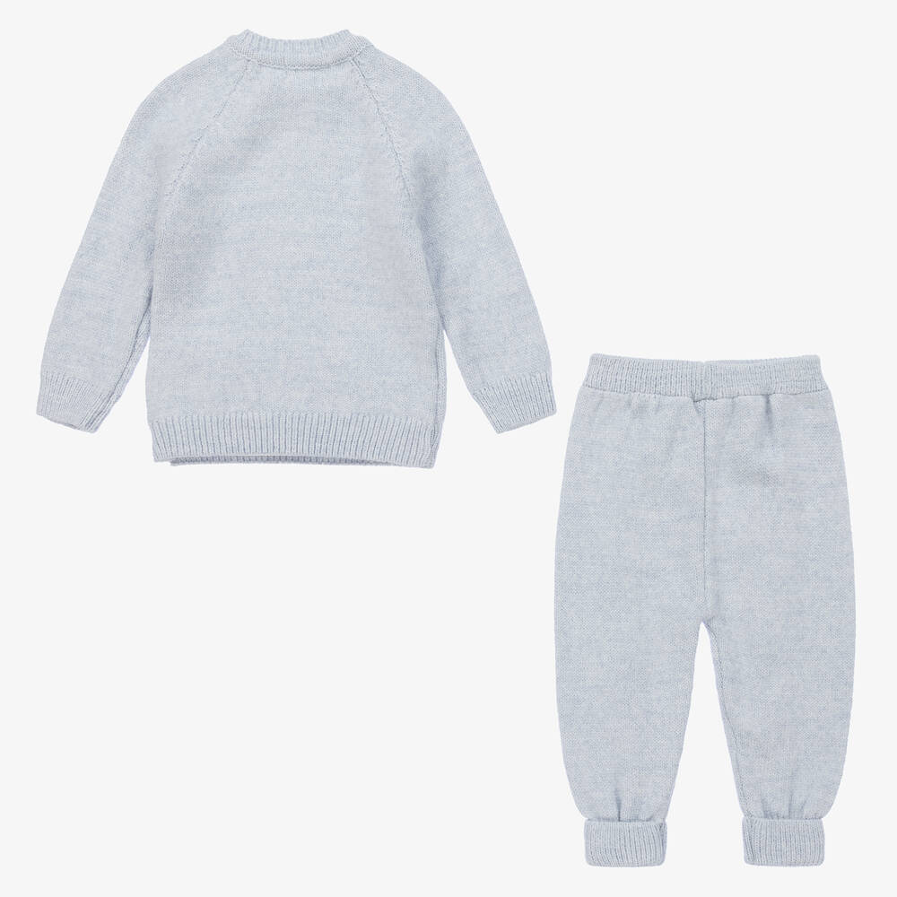 Baby Boys Knitted Outfit Blue