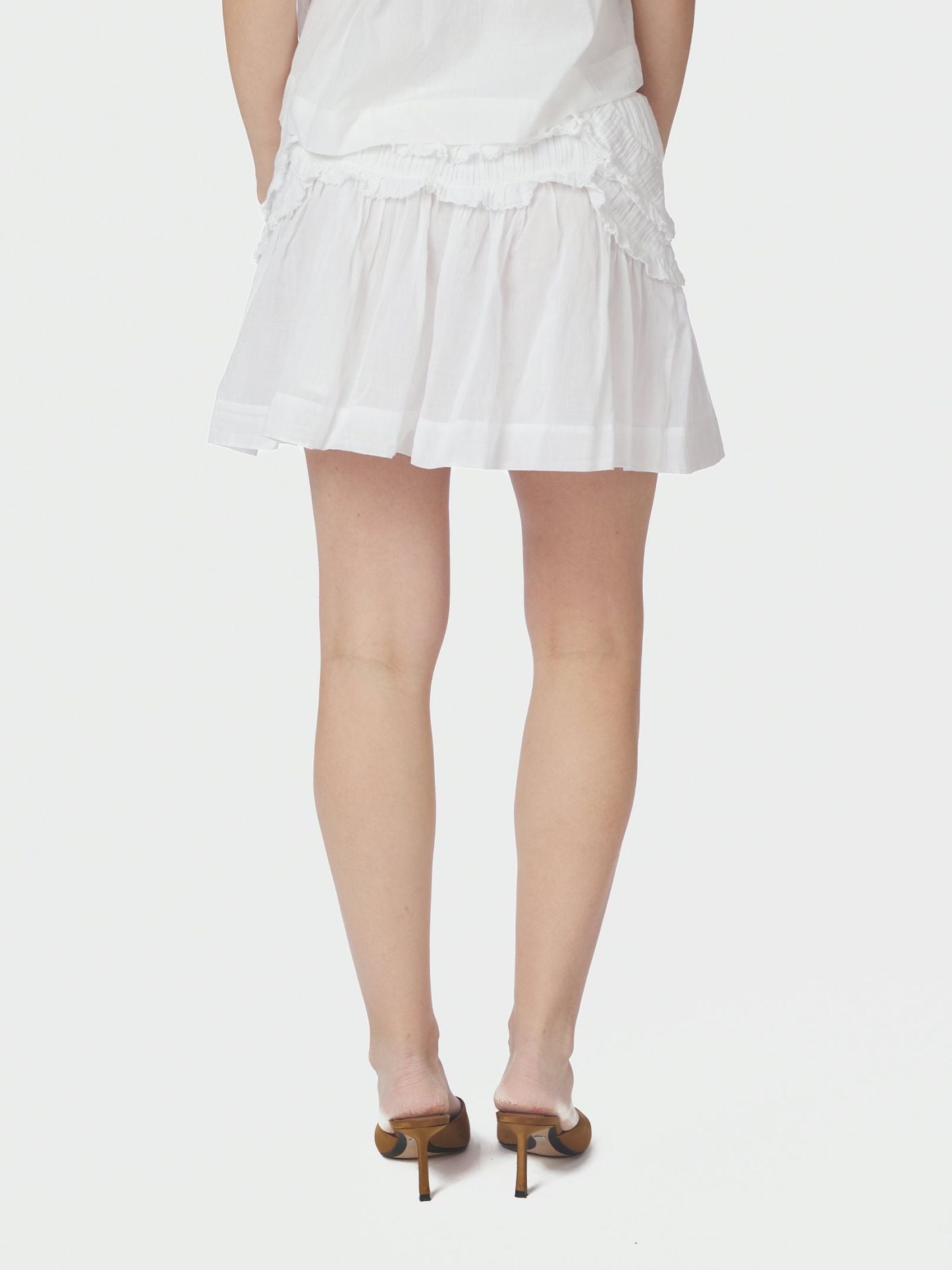 Maliah S Voile Skirt White