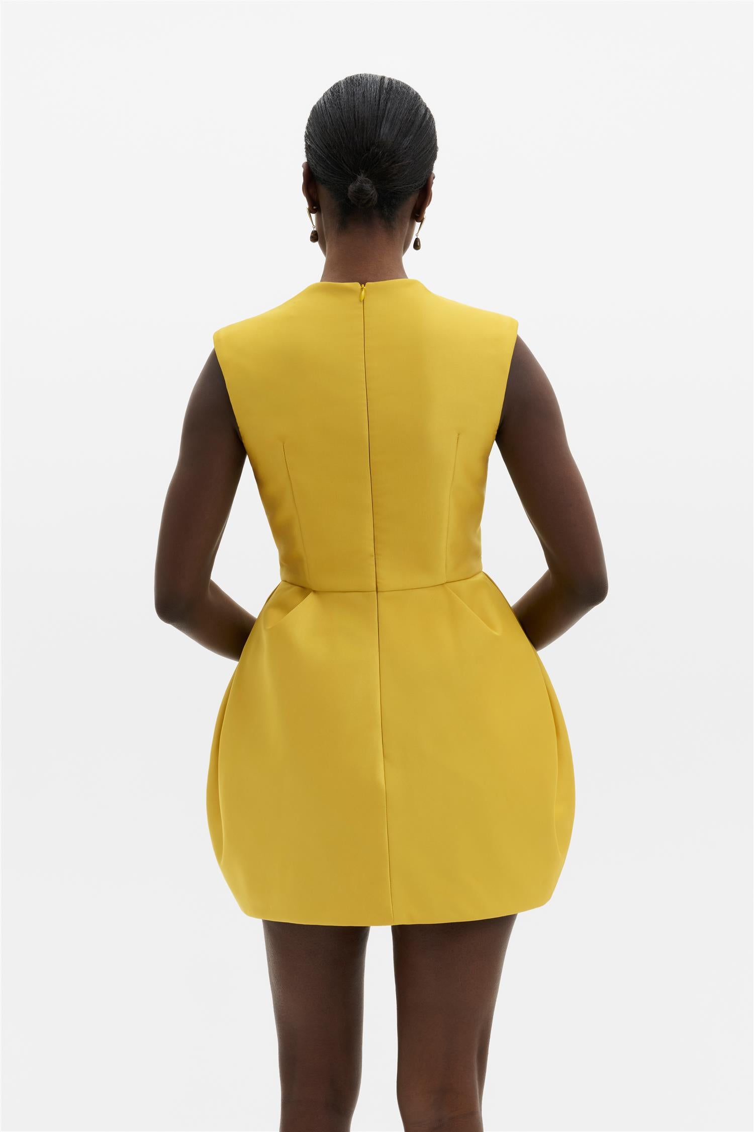 Debra Sleeveless Sculptural Mini Dress Mango