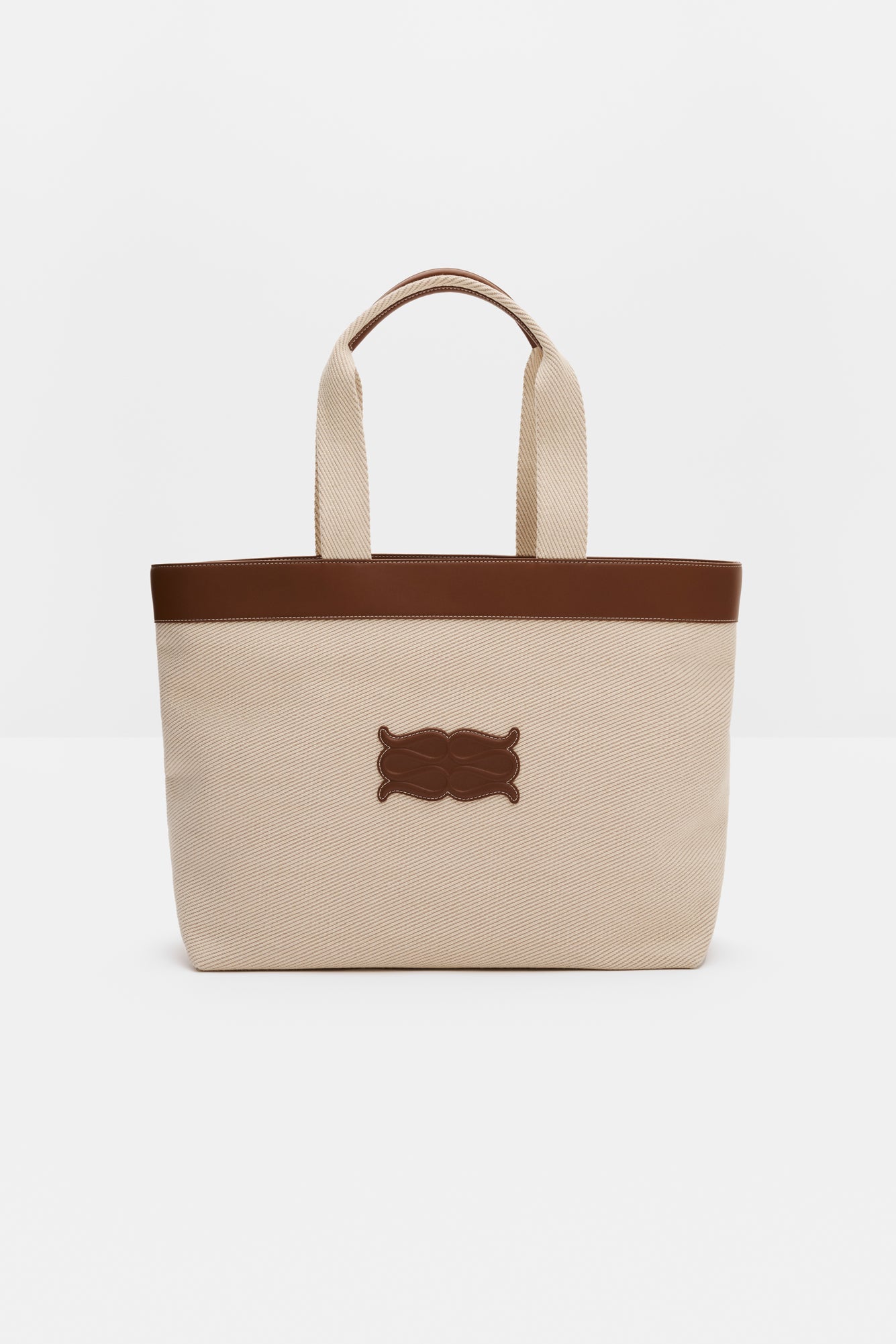 Monogram Grand Canvas Tote Light Taupe
