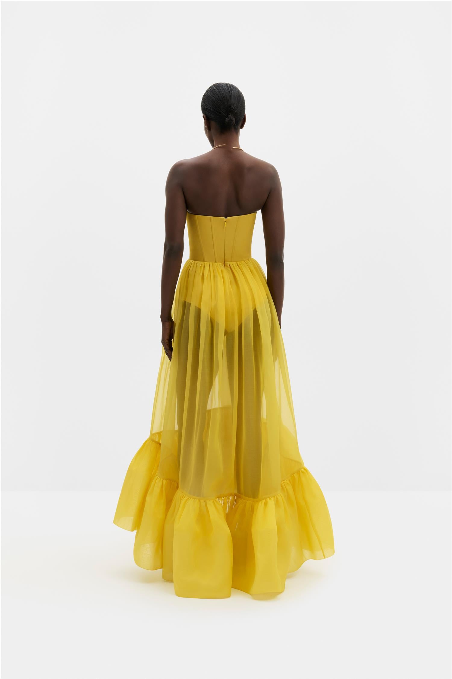 Lilou Corset Silk Blend Maxi Dress Mango