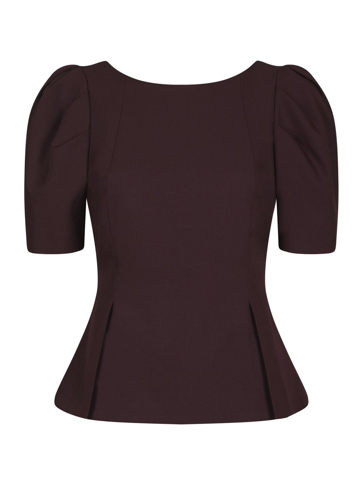 Mellisana Structure Blouse Chocolate Plum