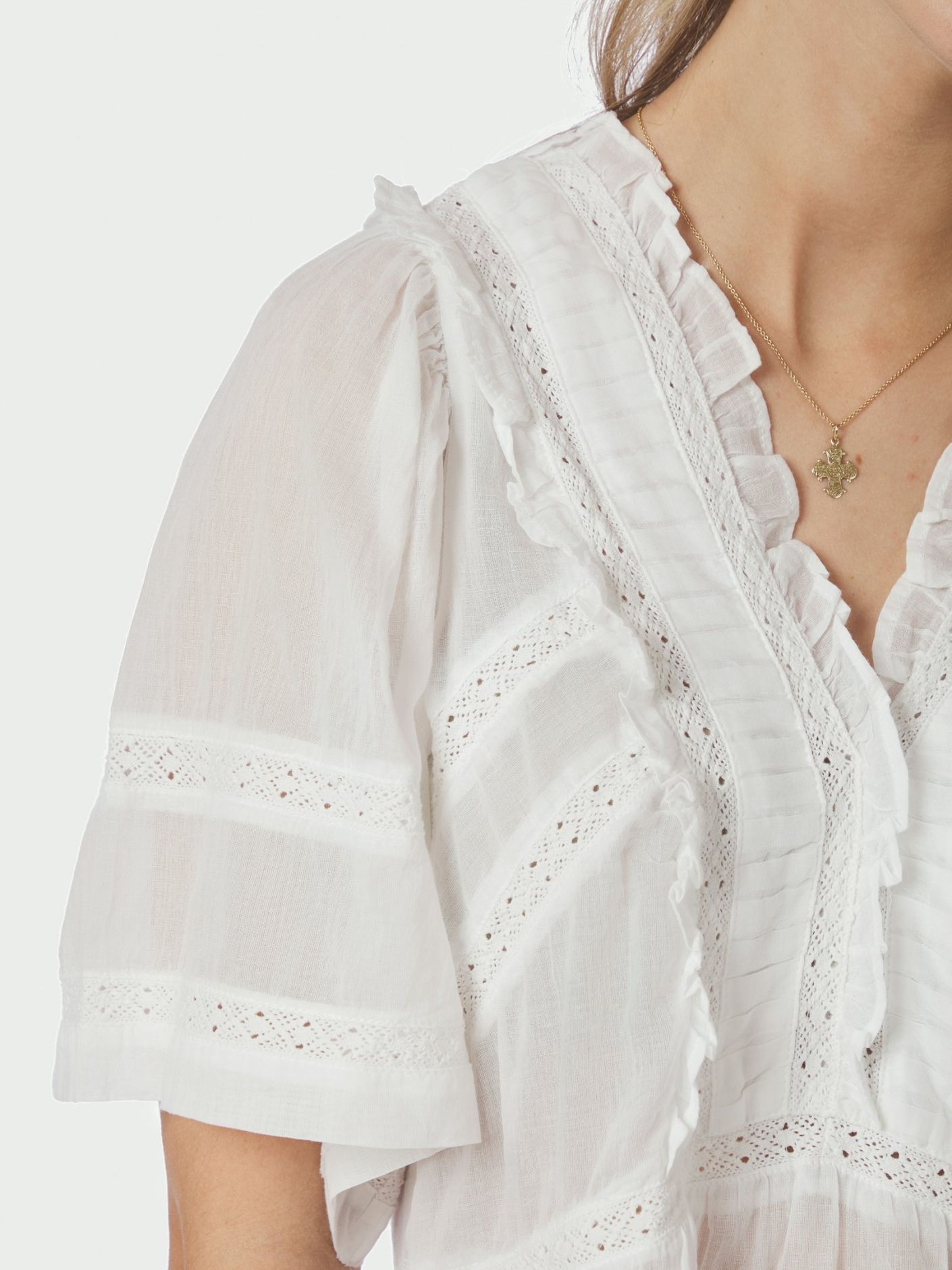 Evienne S Voile Top White