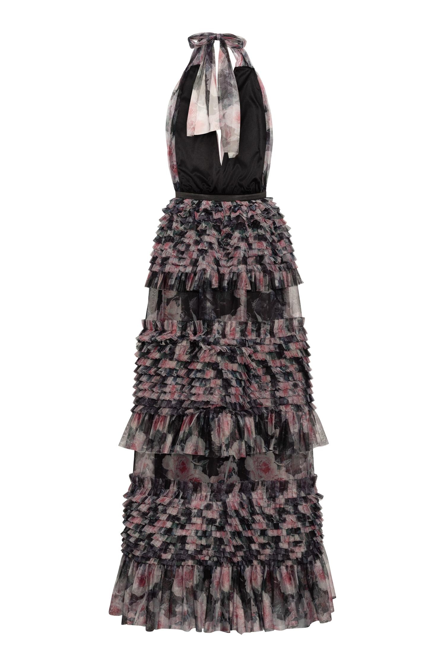 Lainey Maxi Dress Black Print
