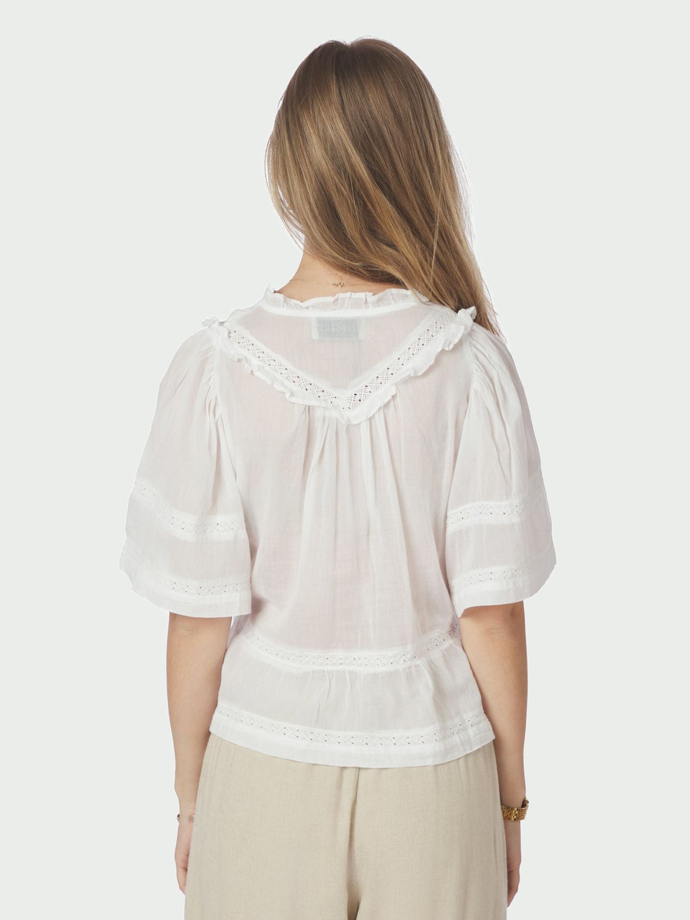 Evienne S Voile Top White