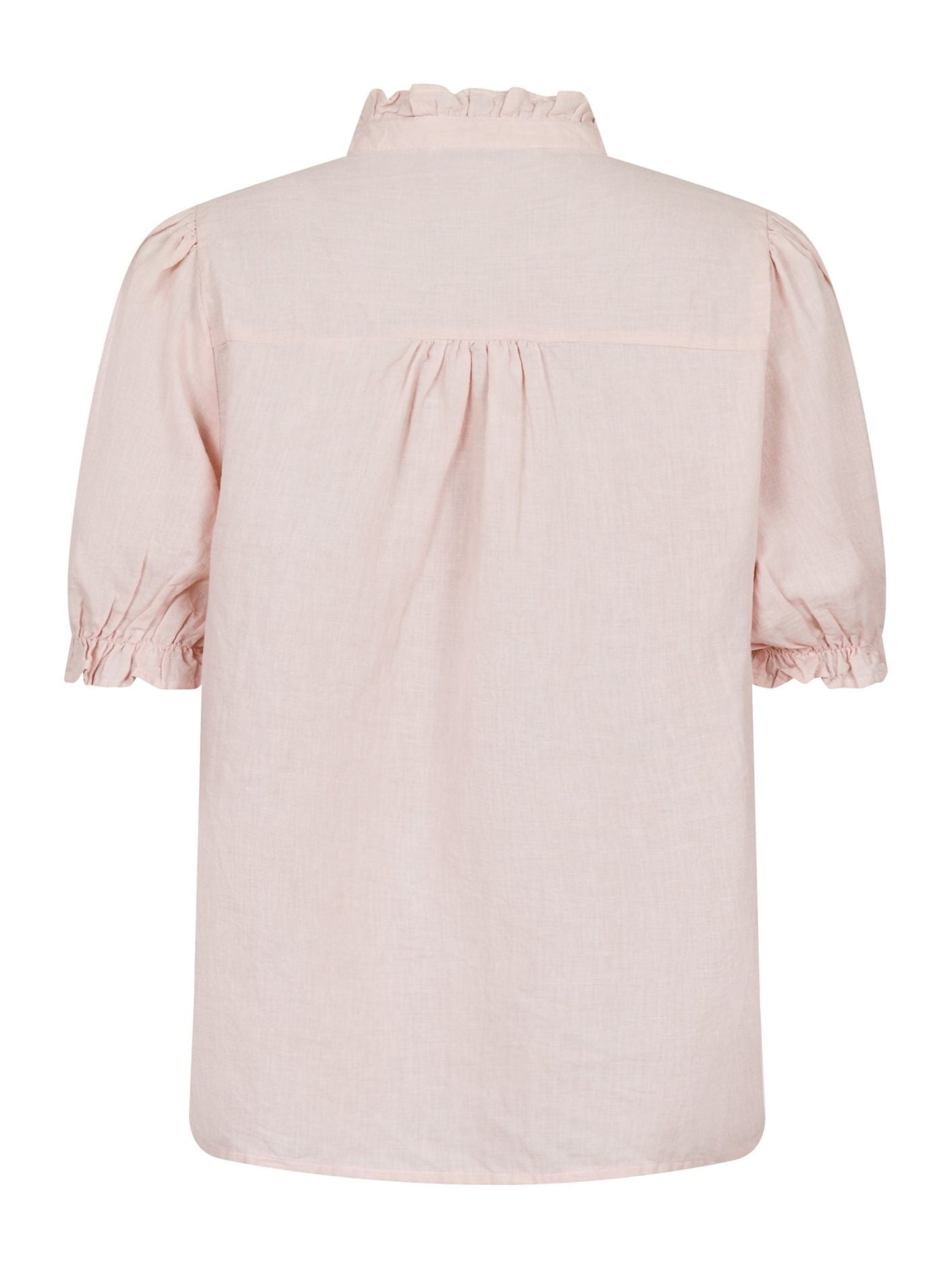 Odesa Linen Blouse Rose Smoke
