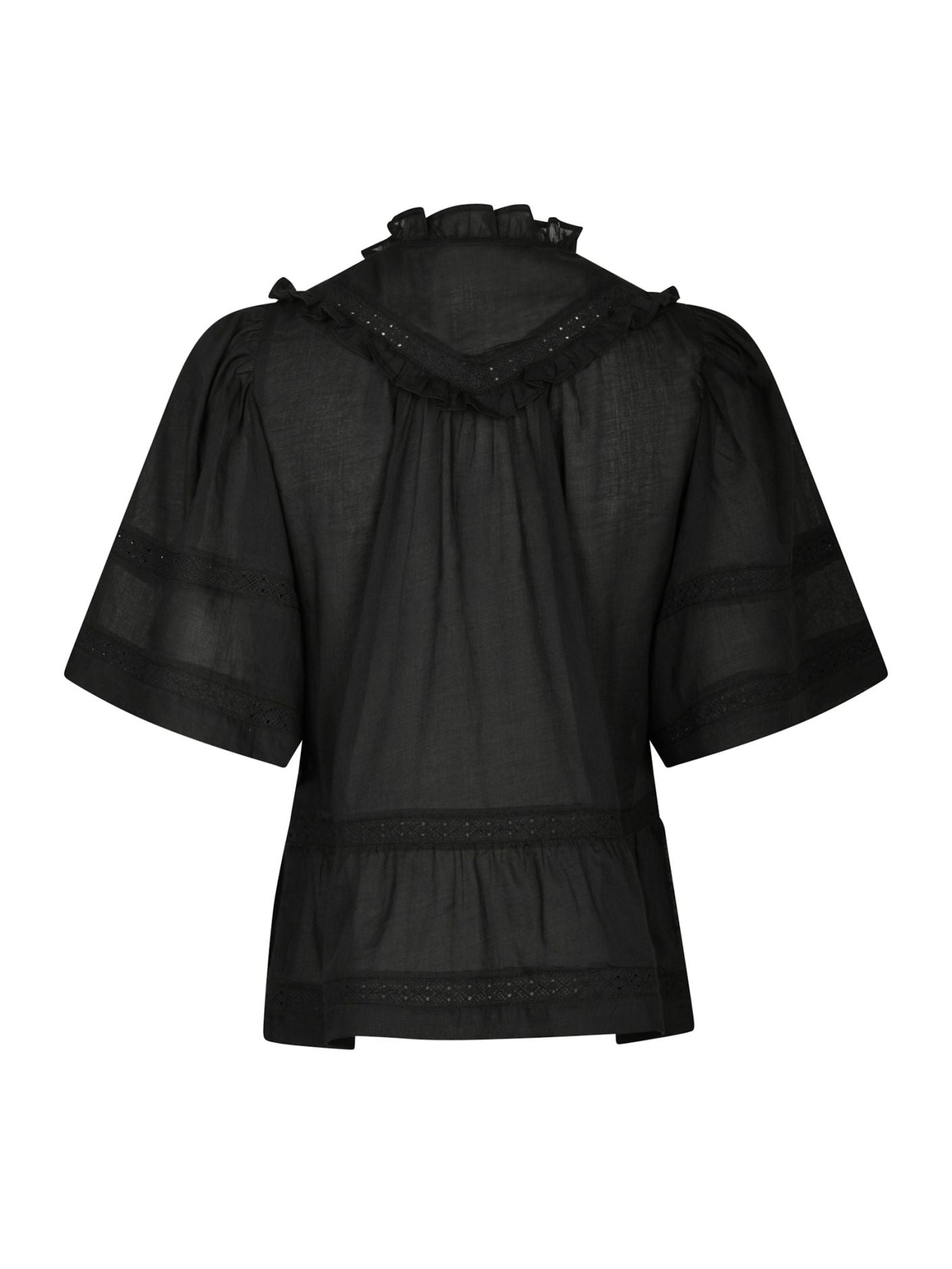 Evienne S Voile Top Black