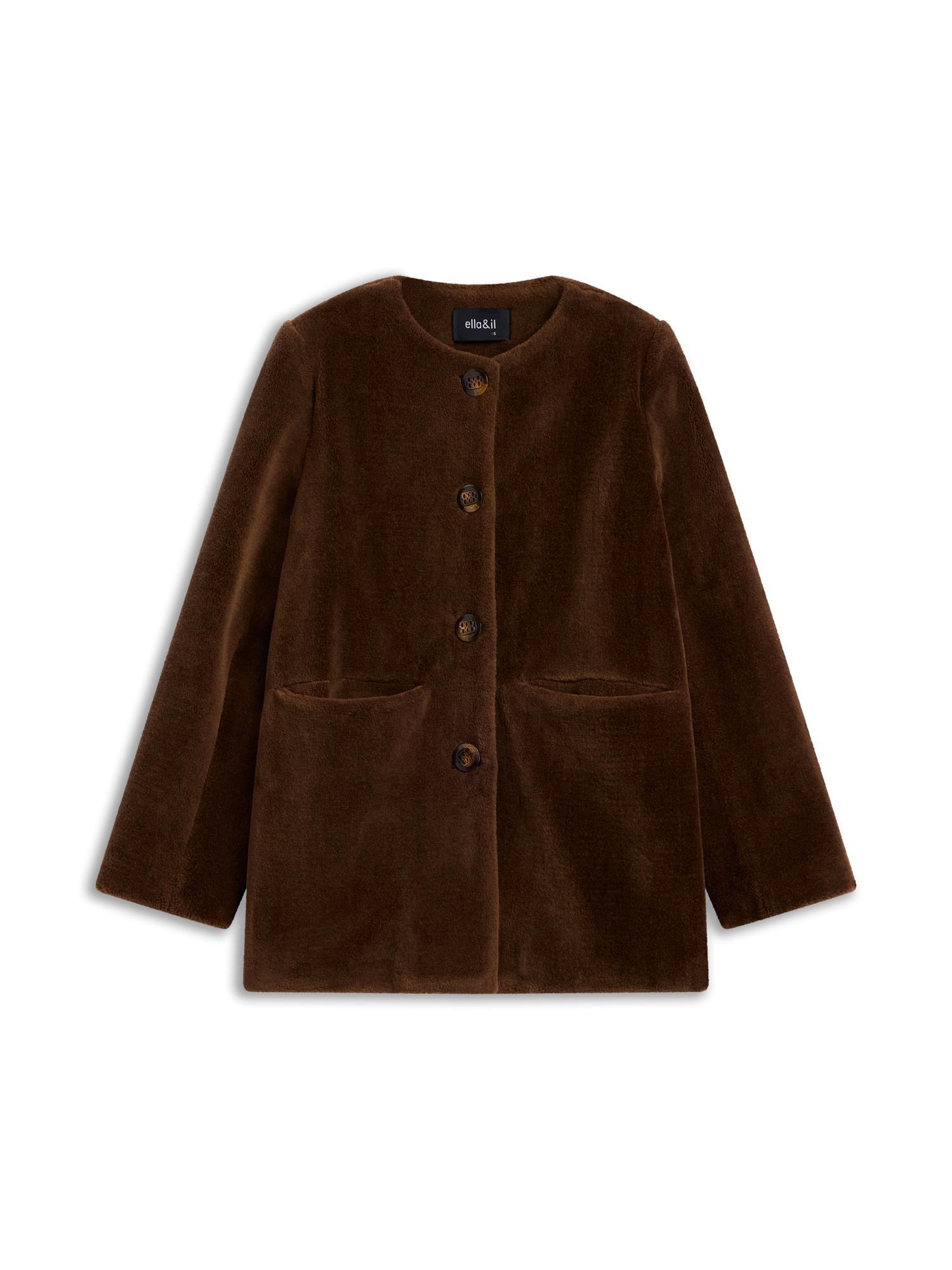 Helena Shearling Jacket Brown