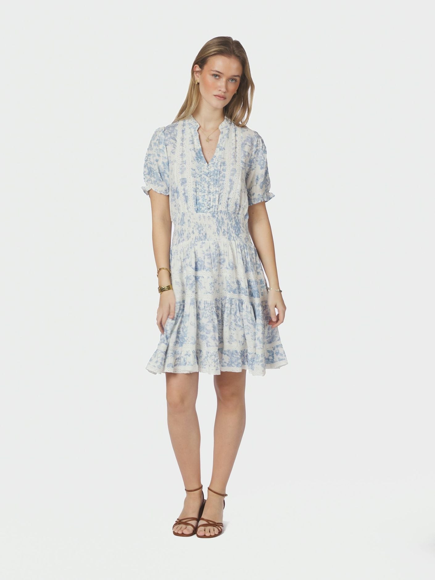 Constance Porcelain Dress Light Blue