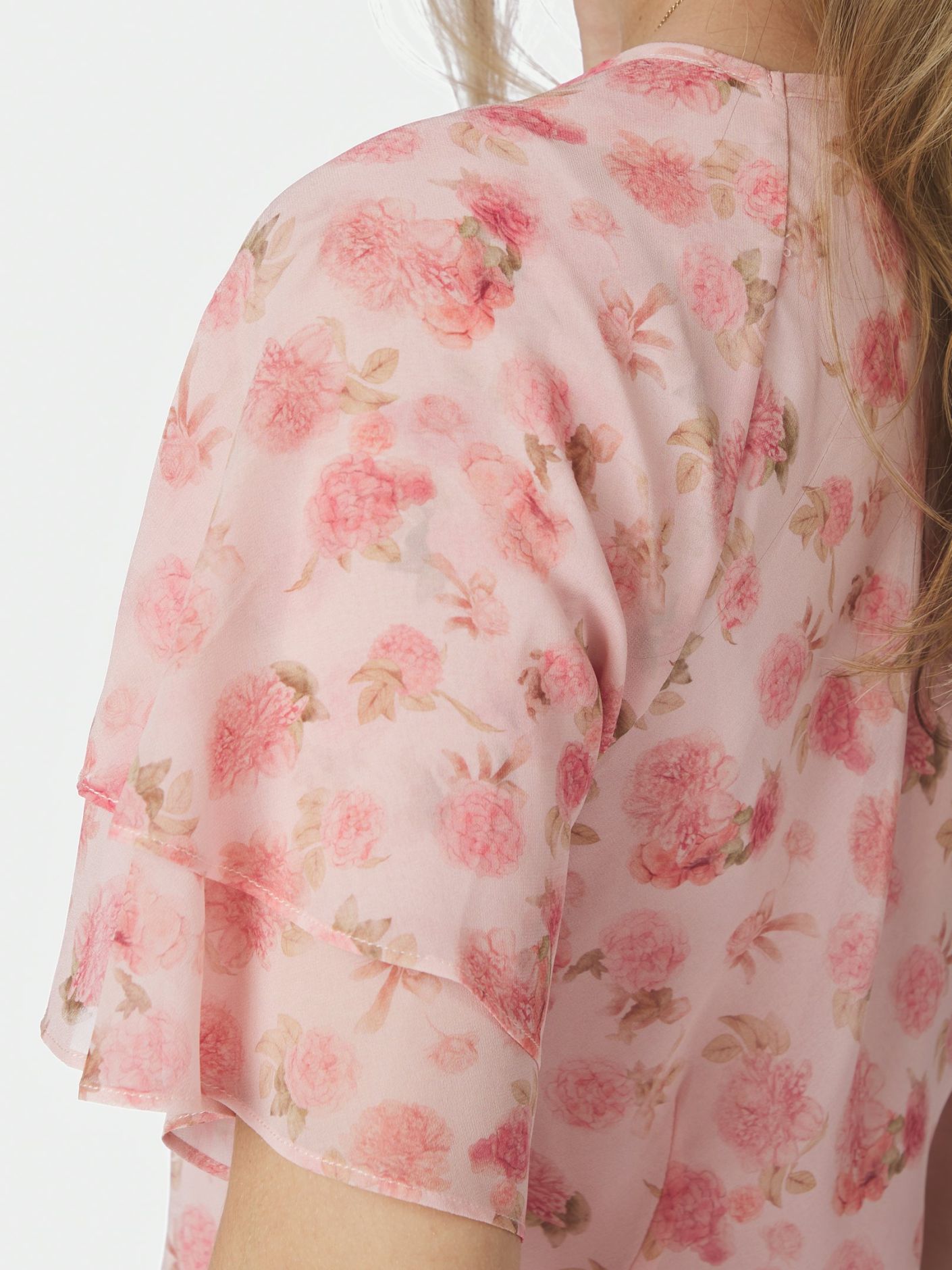 Celesse Flower Fade Dress Light Pink