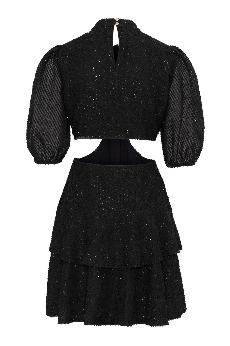 Hanna Mini Dress Black Glitter Dot