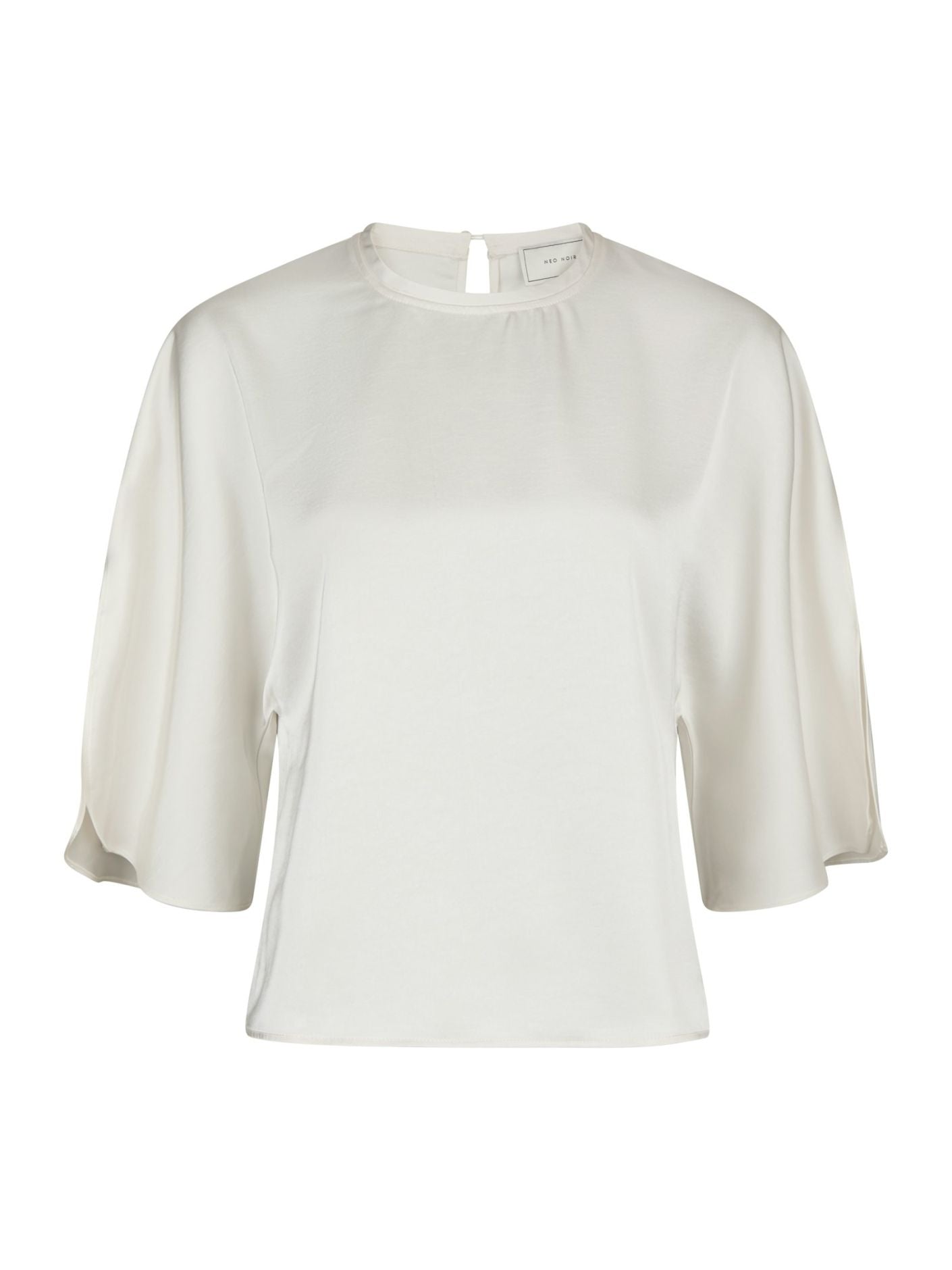 Liora Heavy Sateen Blouse Pearl