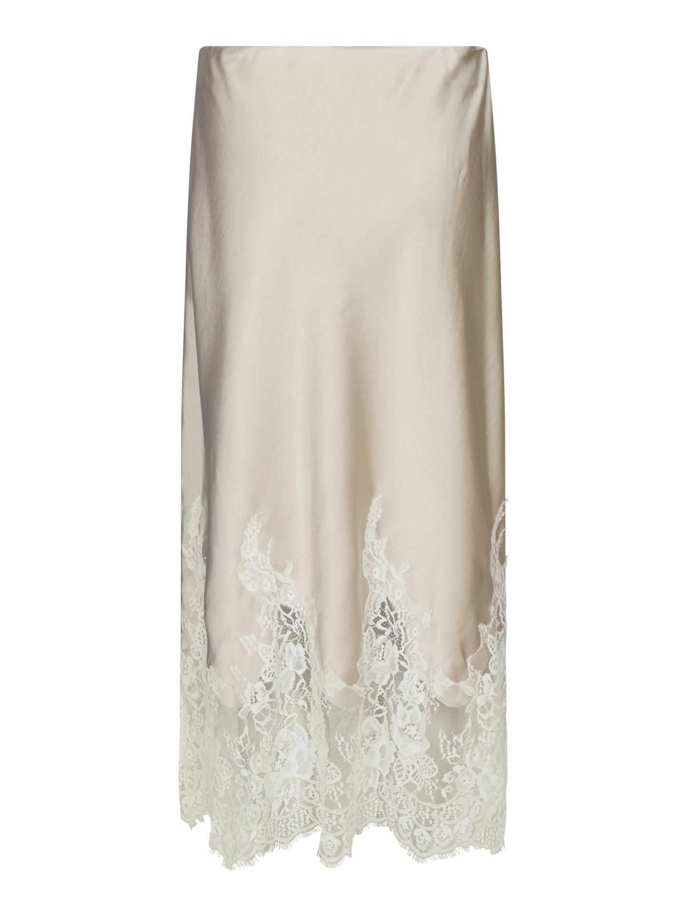 Yelina Heavy Sateen Skirt Champagne