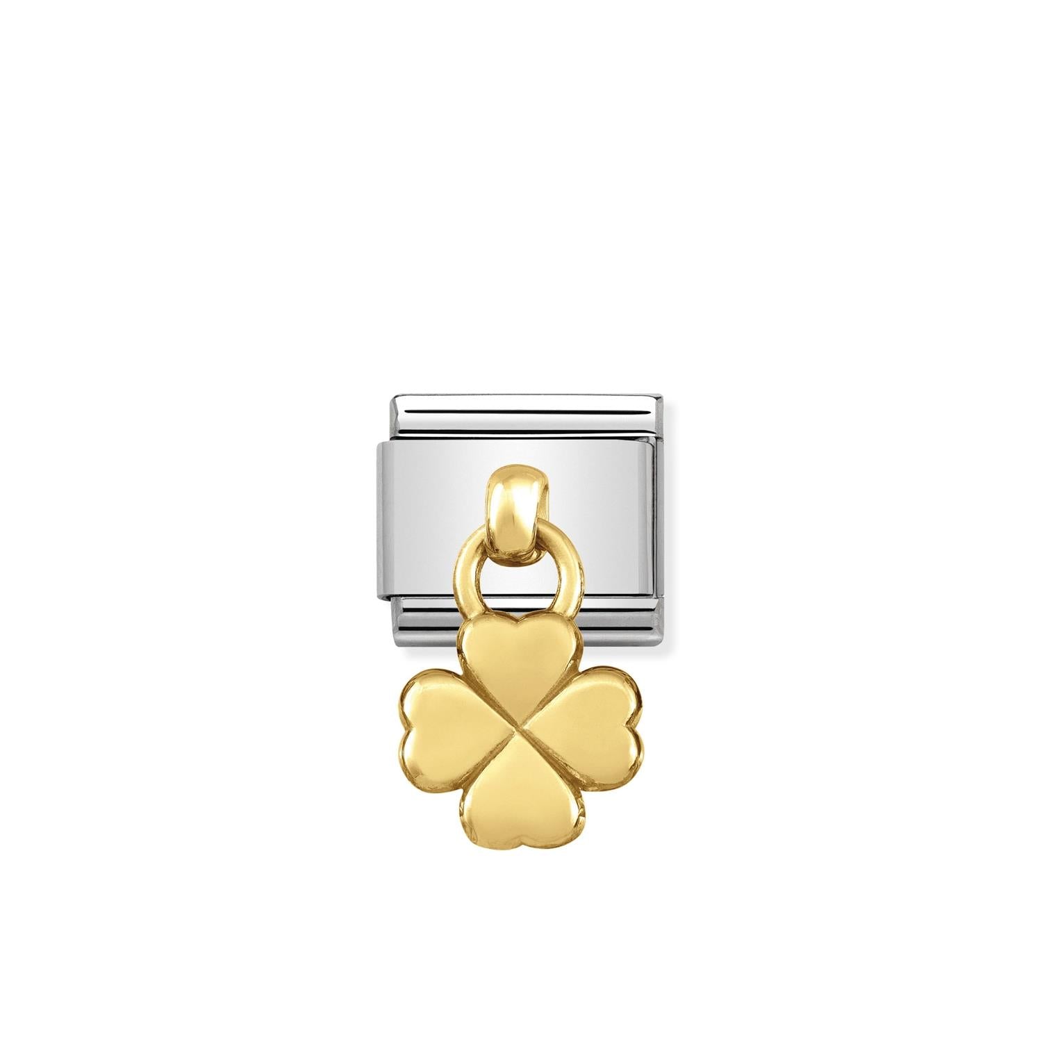 Four Leaf Clover Charm Gold