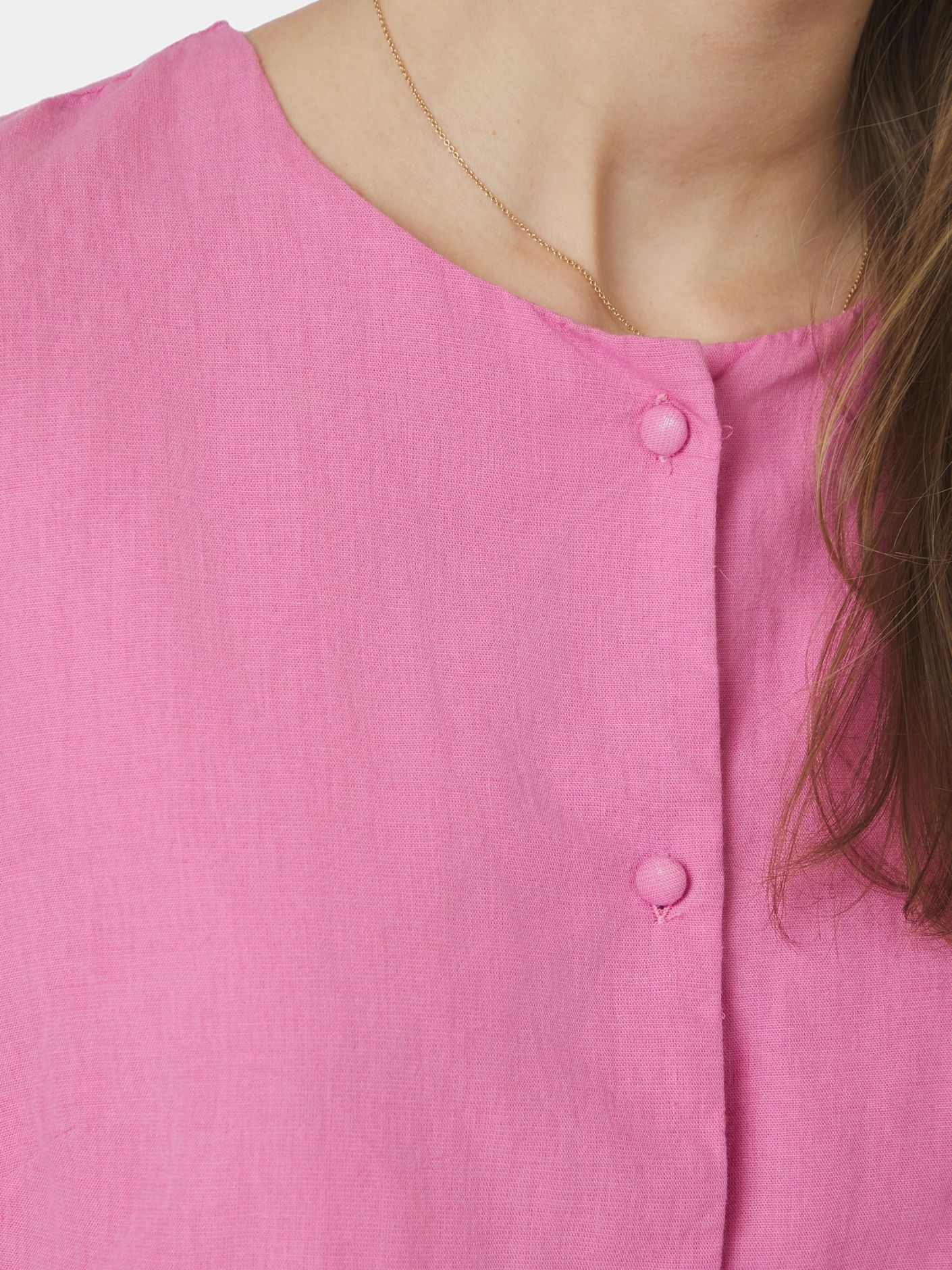 Moisa Linen Blouse Pink