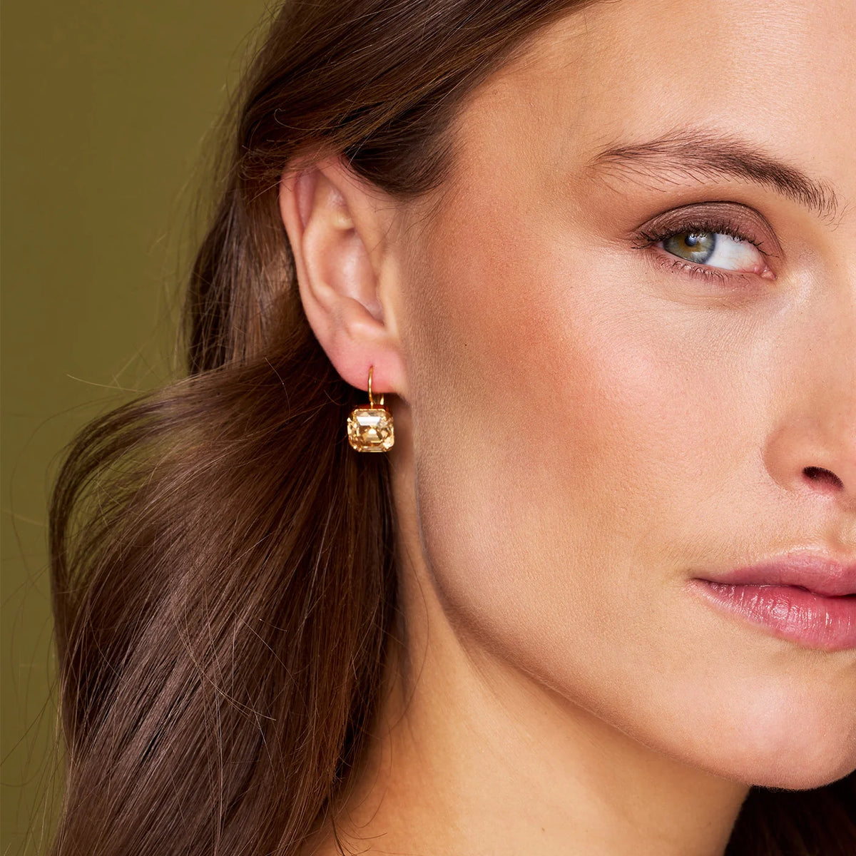Eve Clasp Earrings Gold Golden Shadow