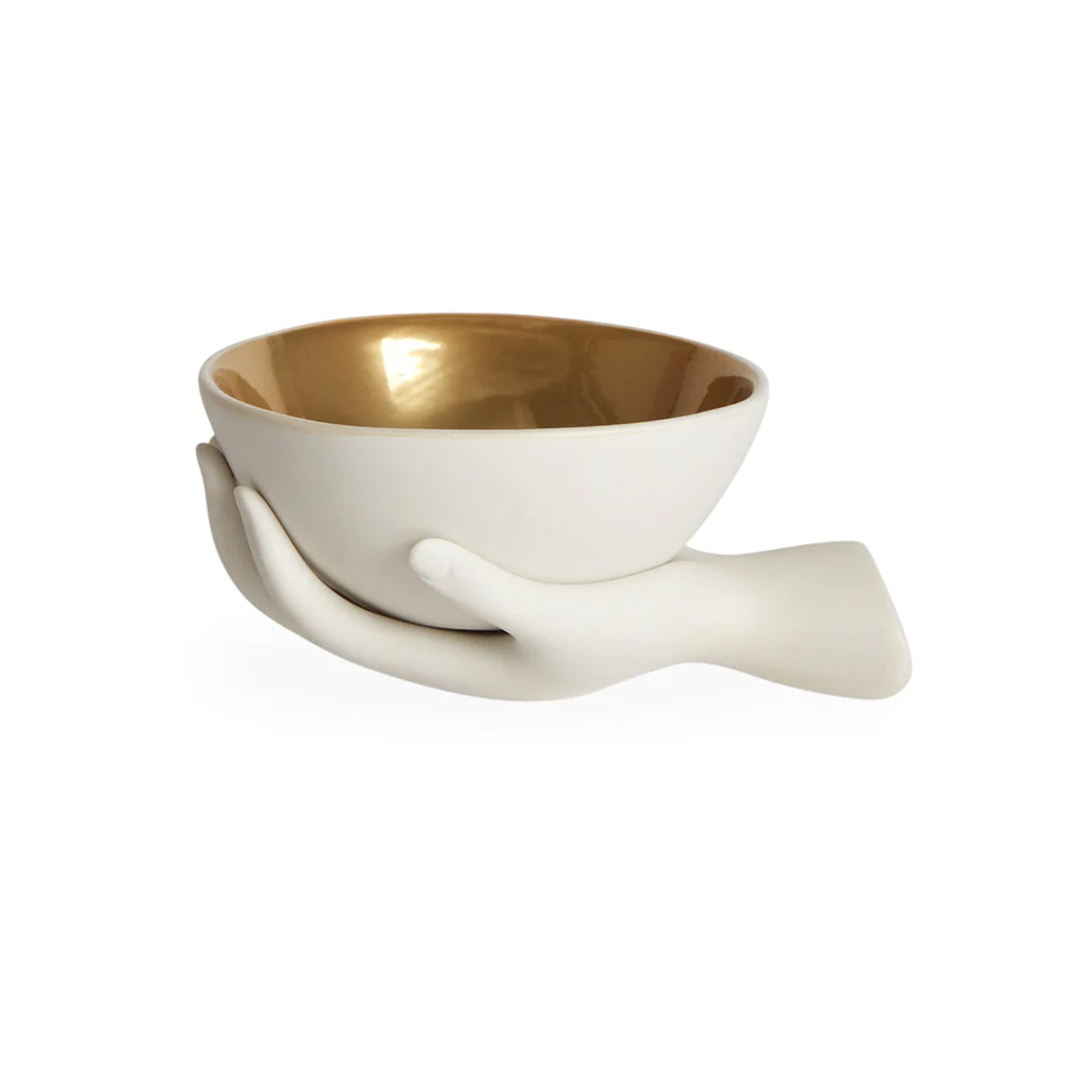 Eve Accent Bowl White/Gold