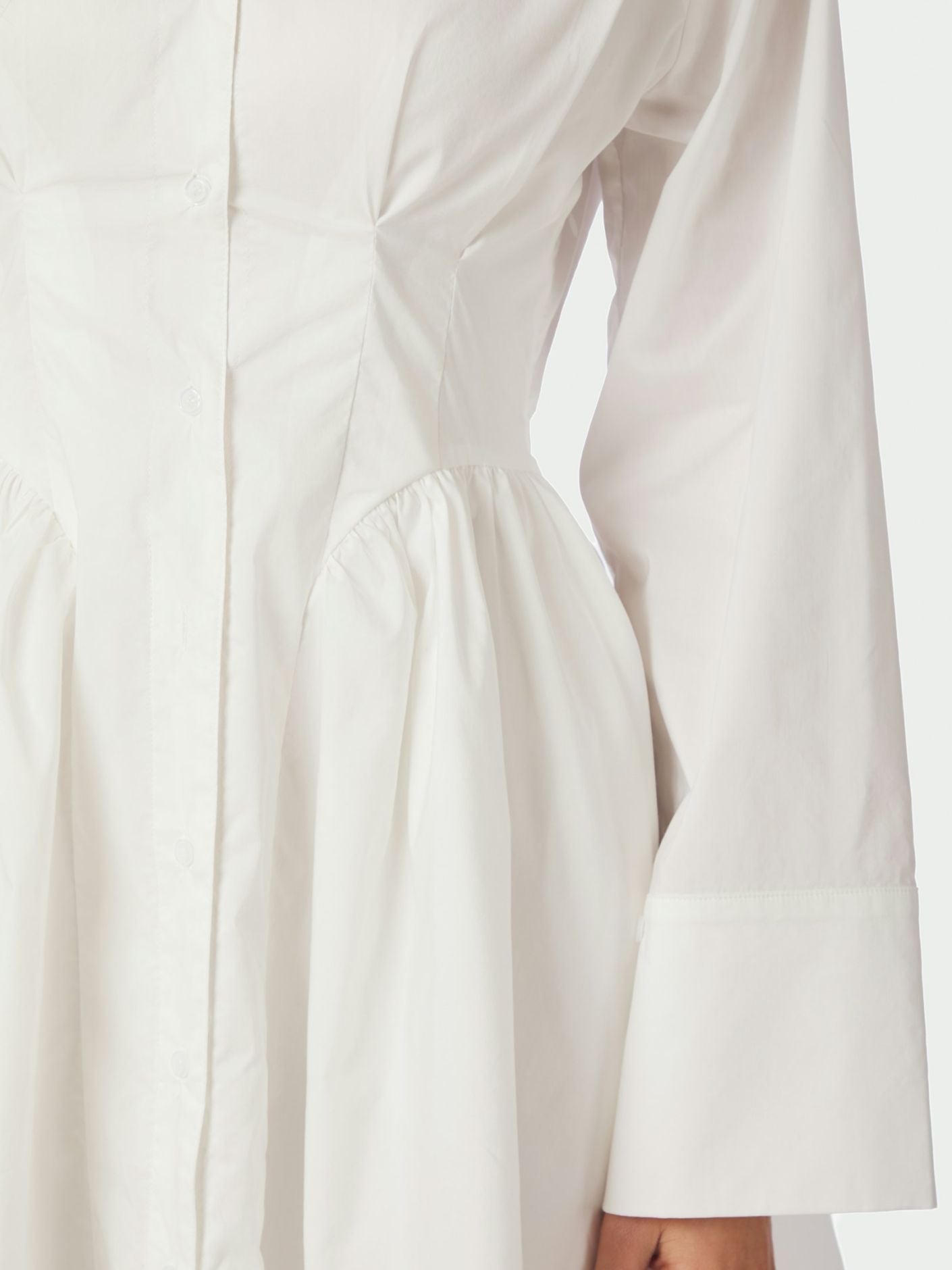 Ulissa Poplin Shirt Dress Off White