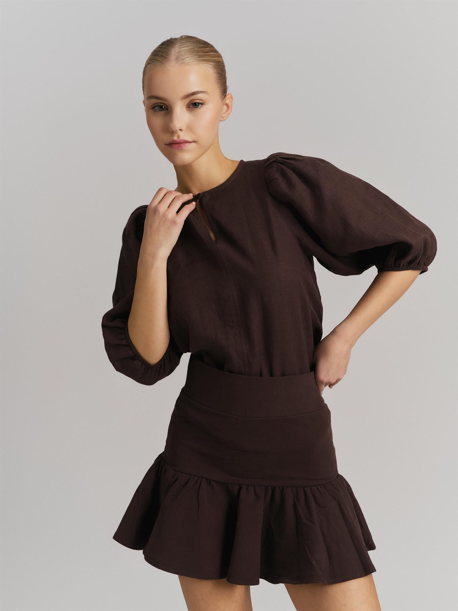Ginger Skirt Dark Brown