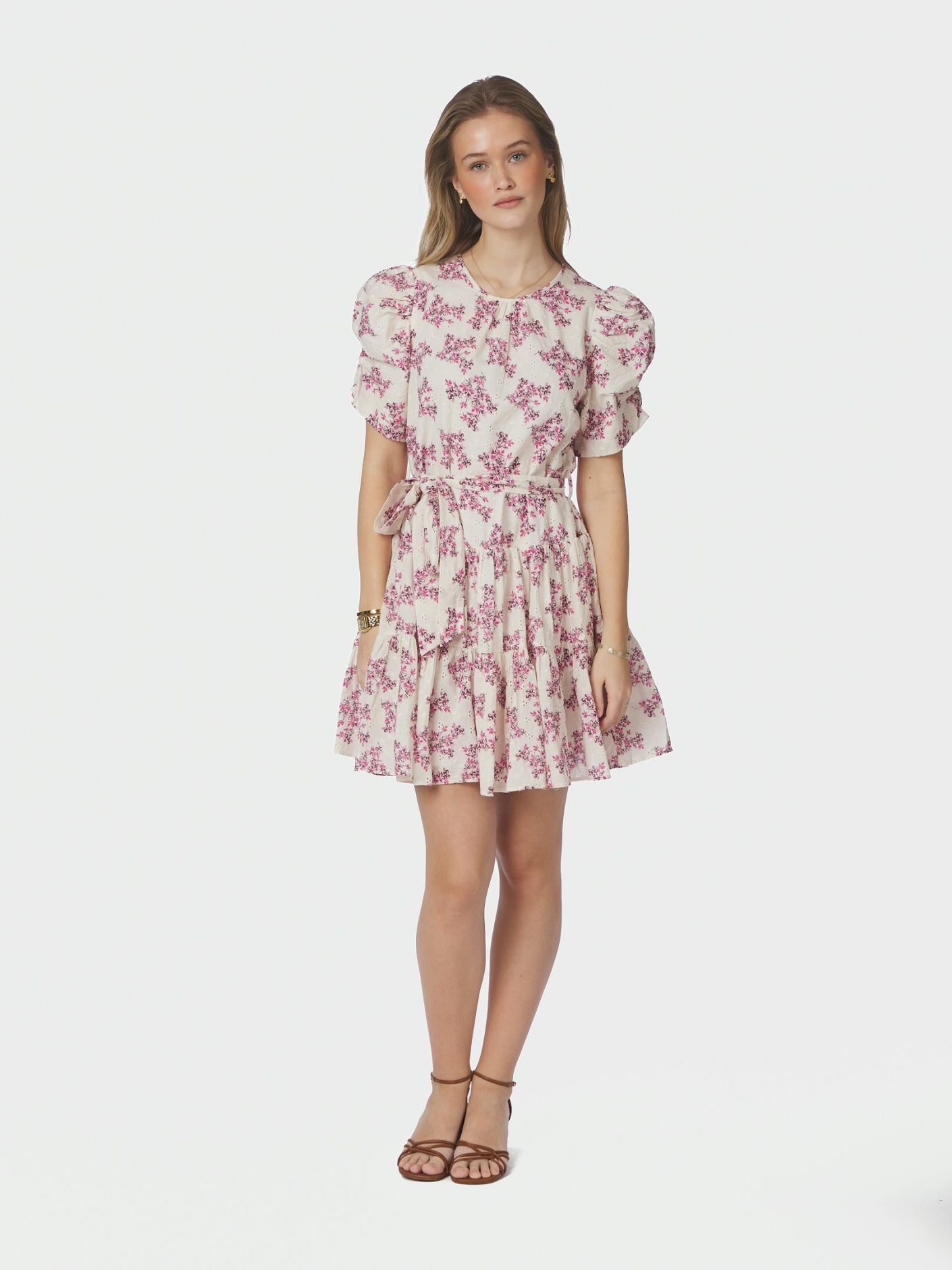 Annitas Starling Flower Dress Fuchsia