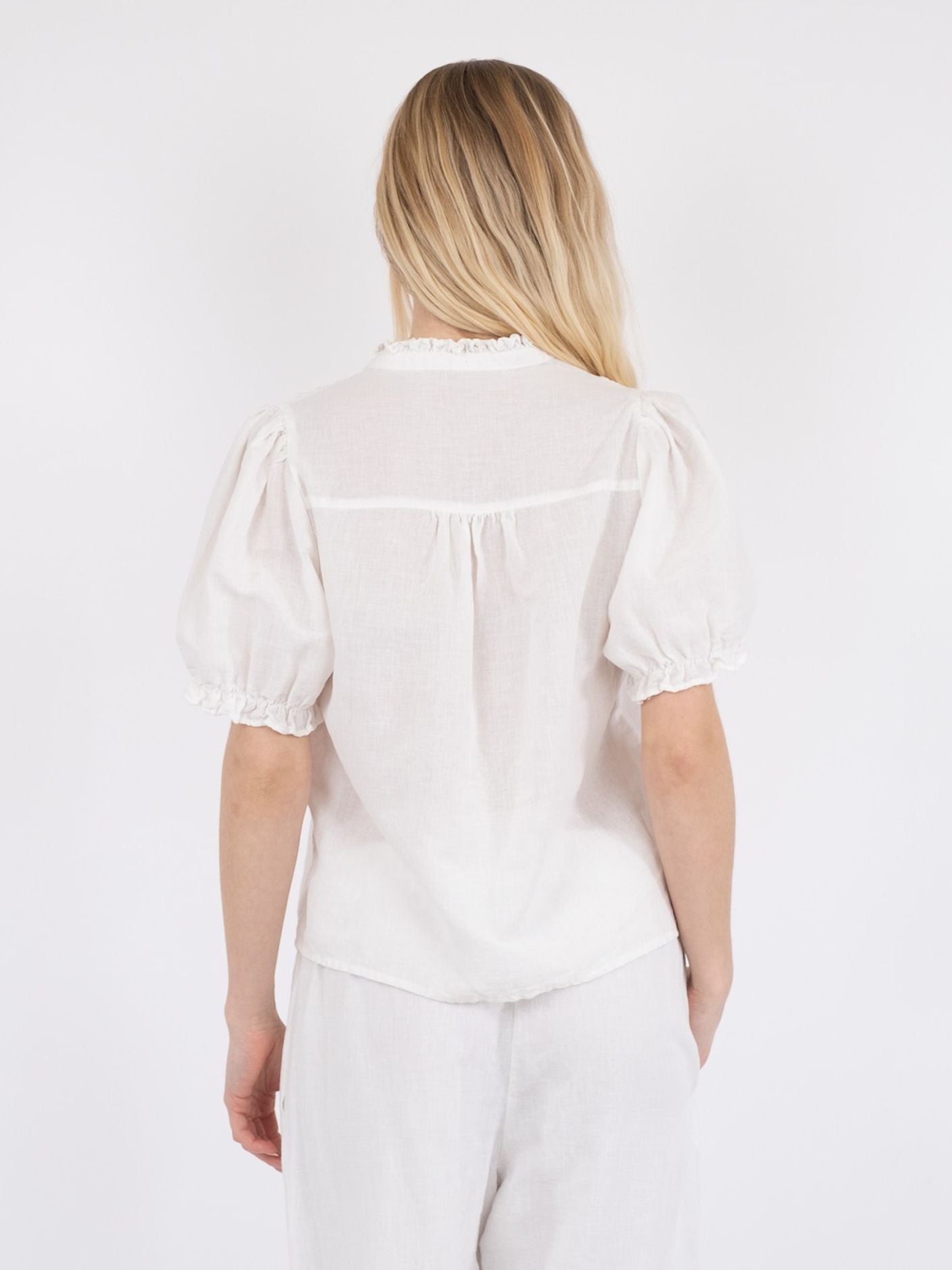 Odesa Linen Blouse White