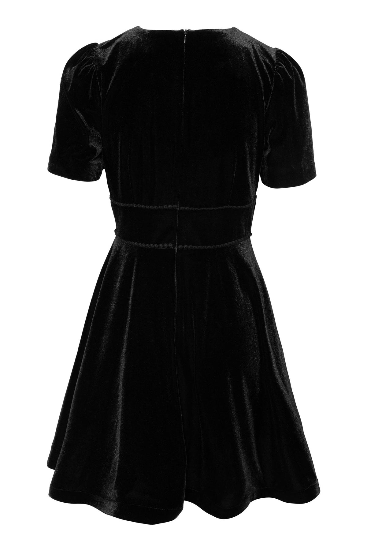 Fiona Mini Dress Black Velvet