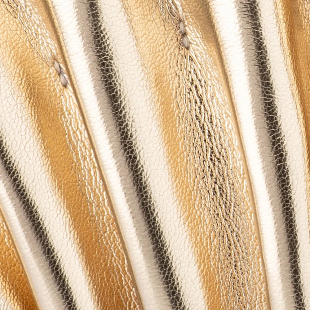 Hollie Pleated Clutch Gold