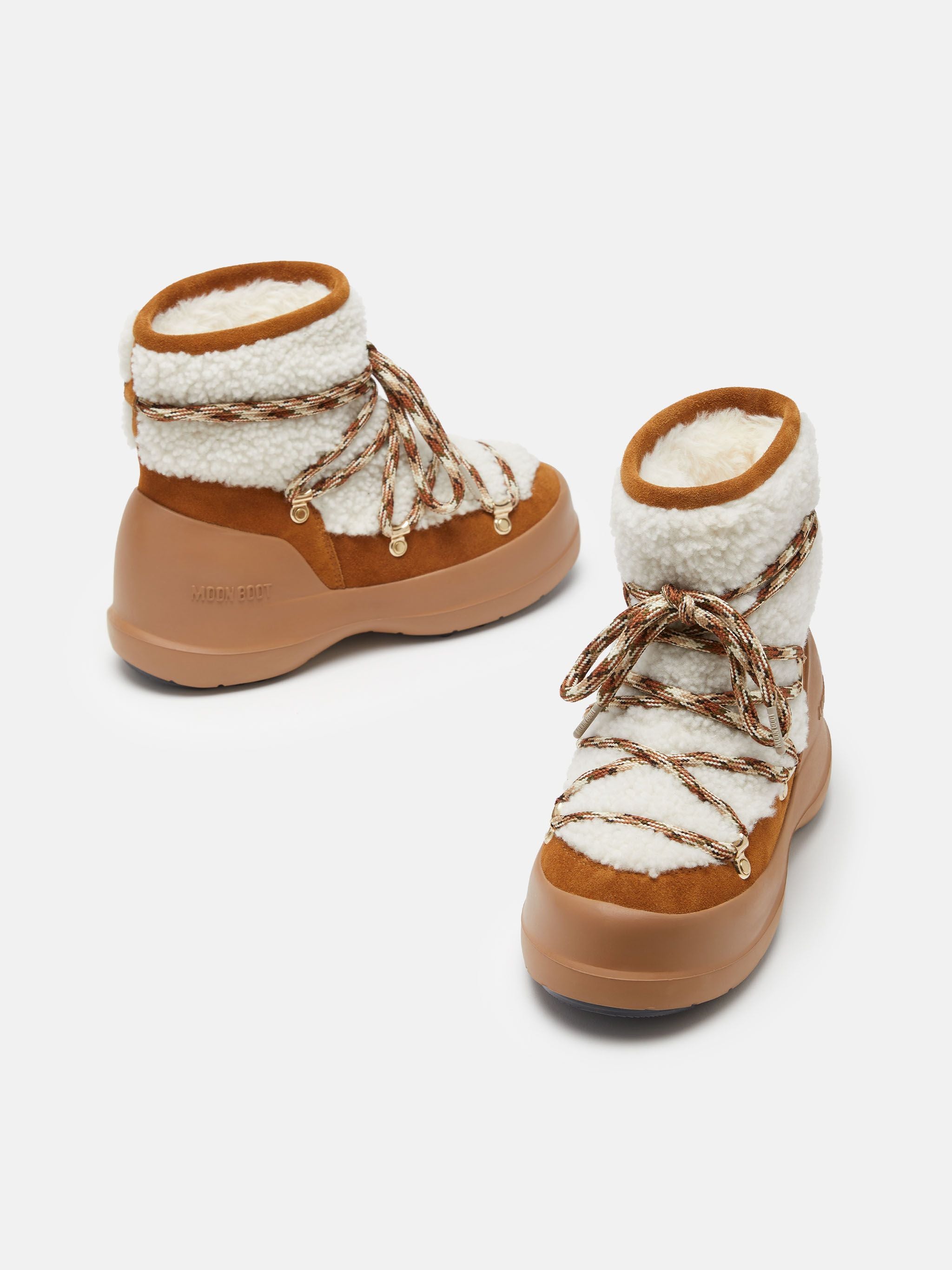 Luna Shearling Boot Whisky/Off White