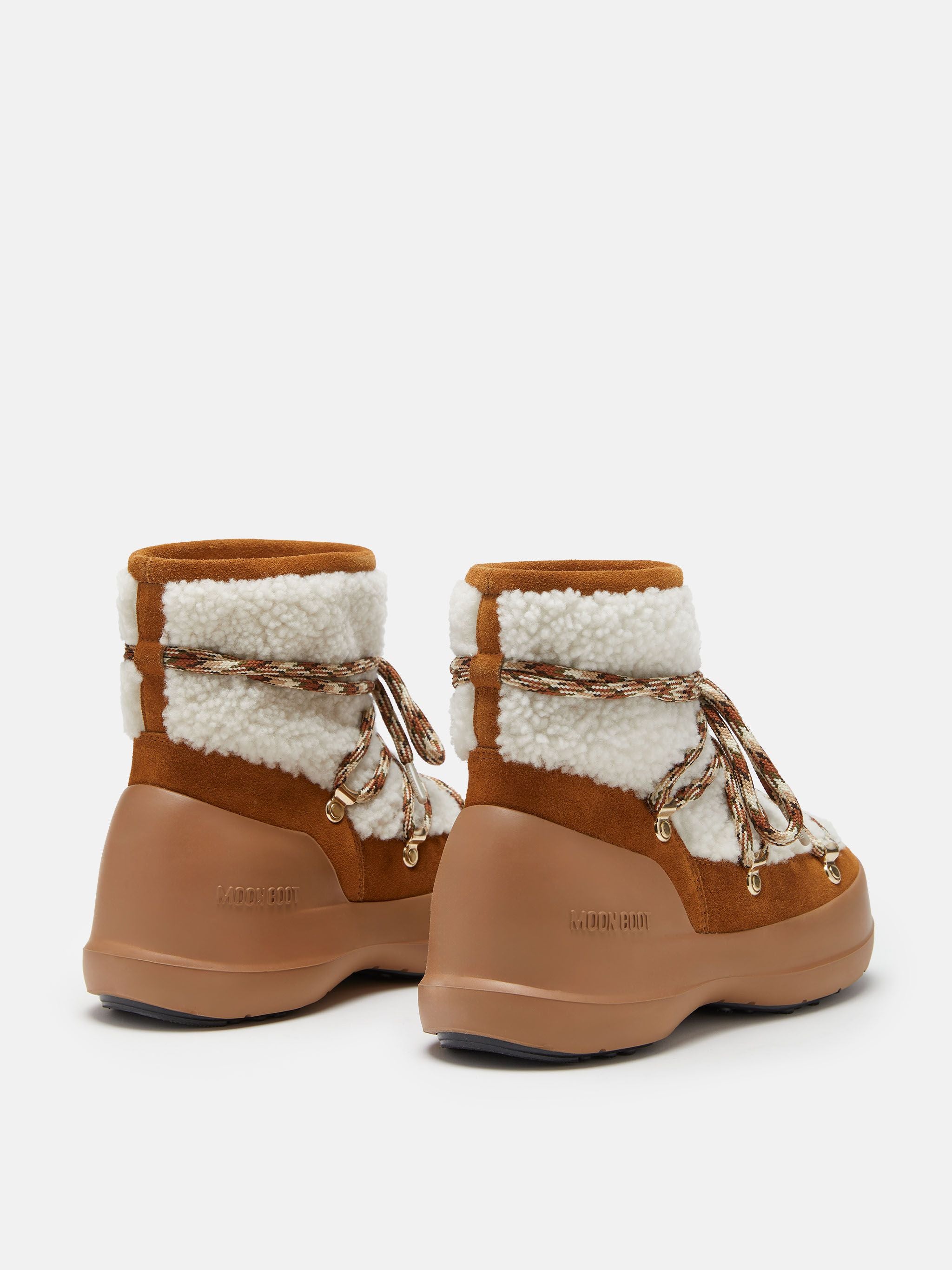 Luna Shearling Boot Whisky/Off White