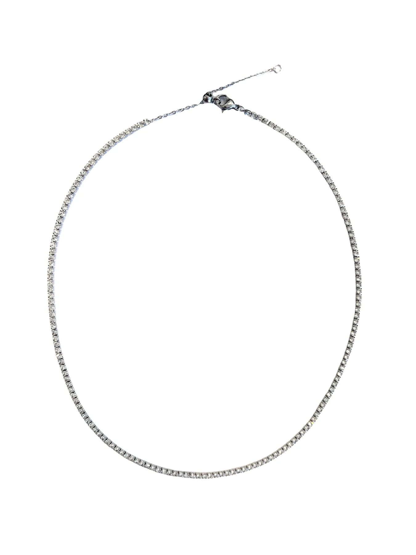 Tennis Chain Necklace 2mm Silver
