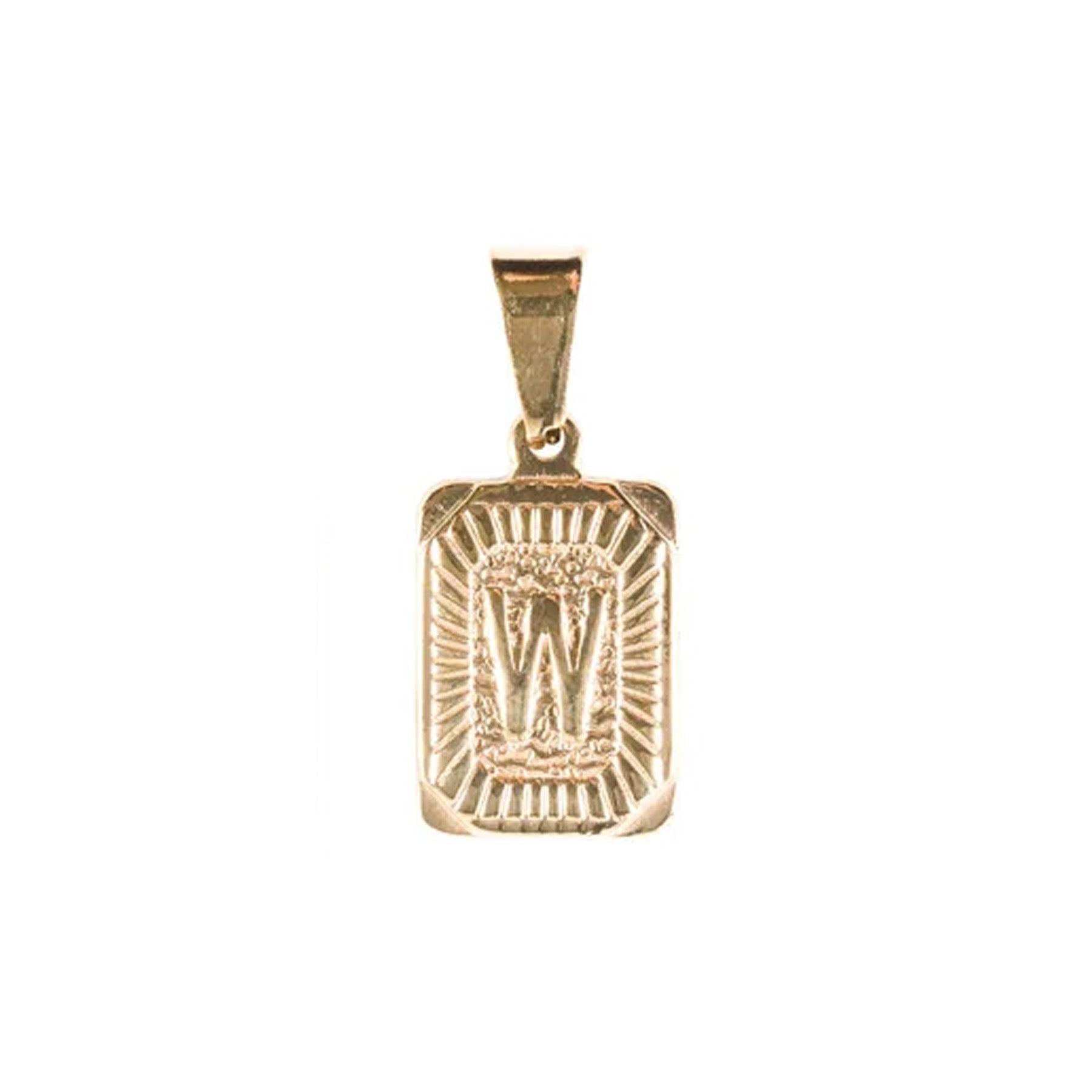 Letter Charm Square "W"