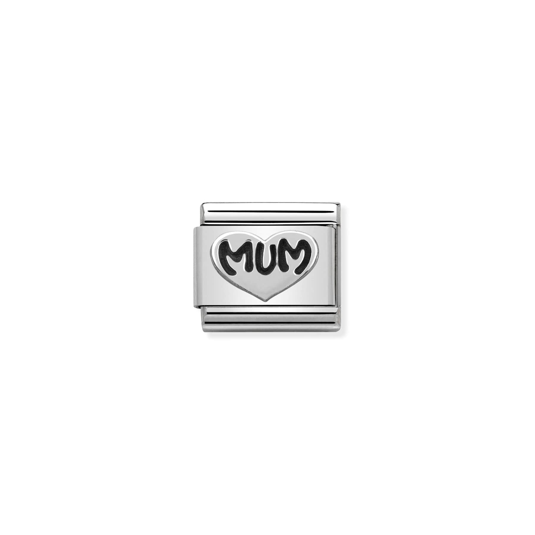 Mum Heart Silver