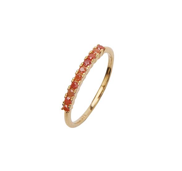 Finley Crystal Ring Coral