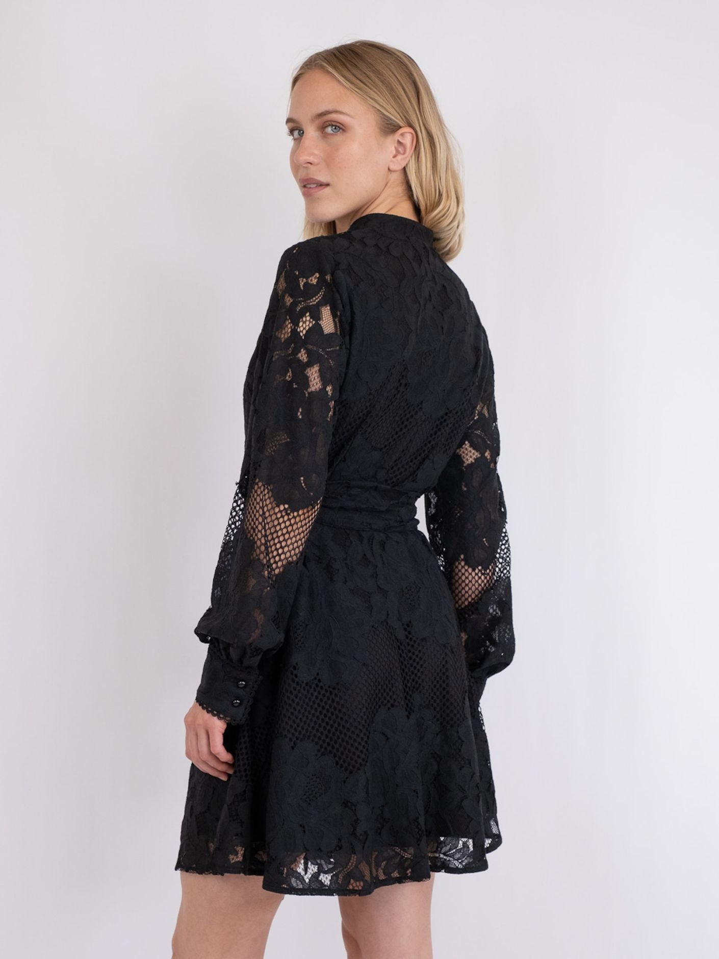 Heidi Lace Dress Black